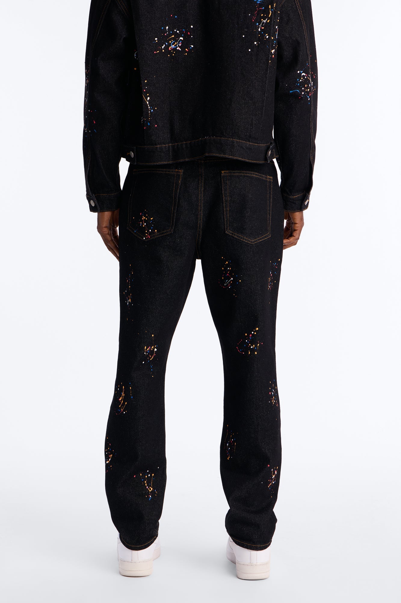 Slim Studio Paint Jeans - Dark Wash