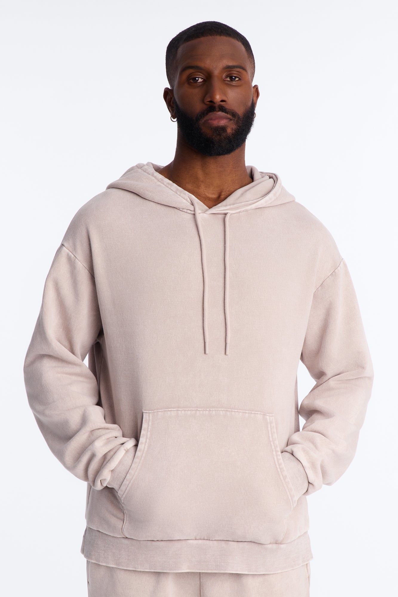 On The Go Washed Hoodie - Taupe