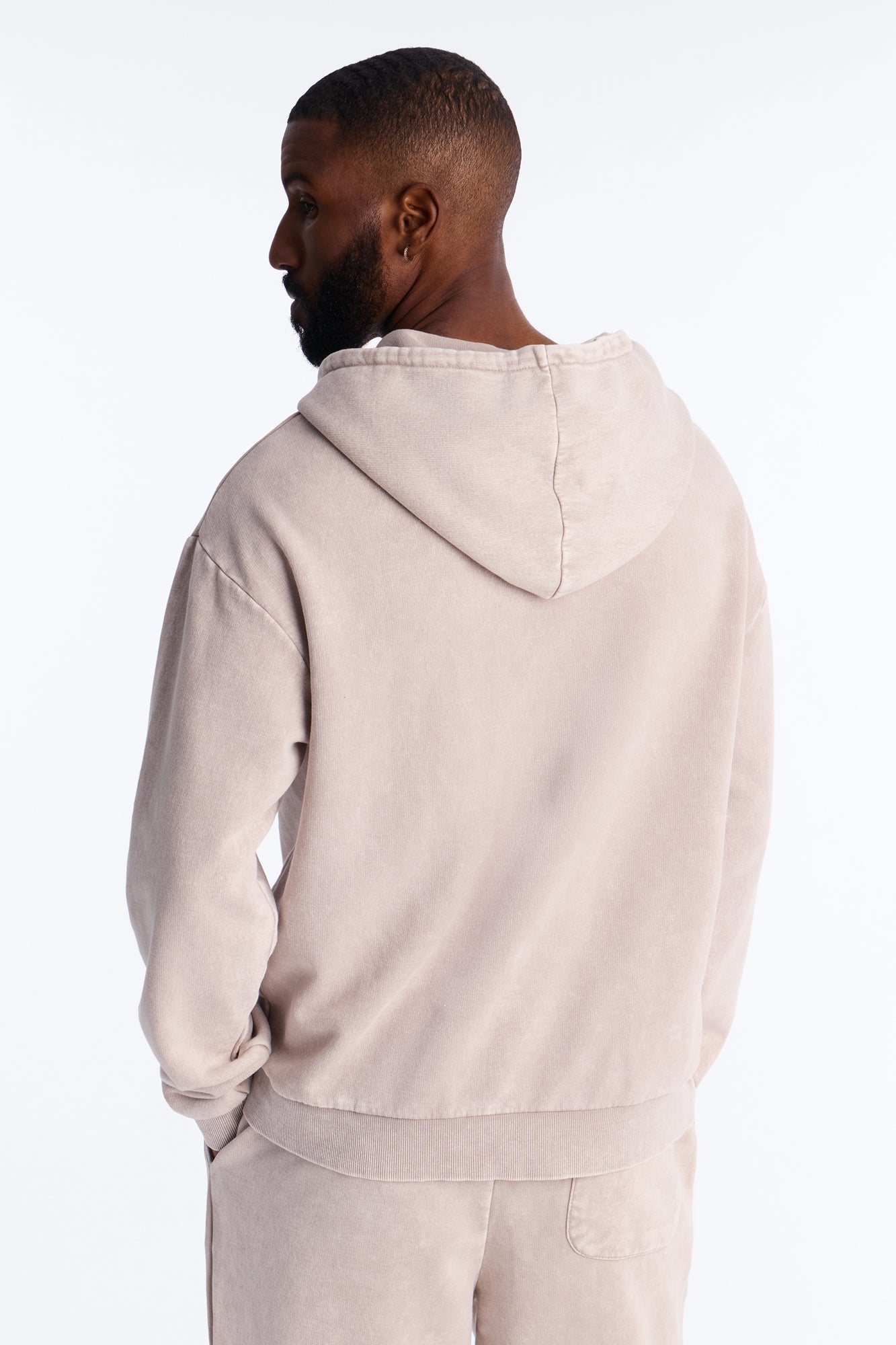 On The Go Washed Hoodie - Taupe