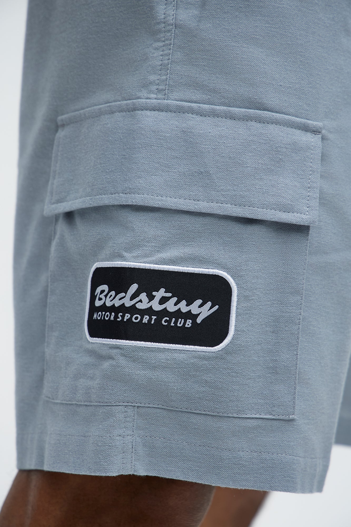 Bedstuy Patch Relaxed Shorts - Light Blue