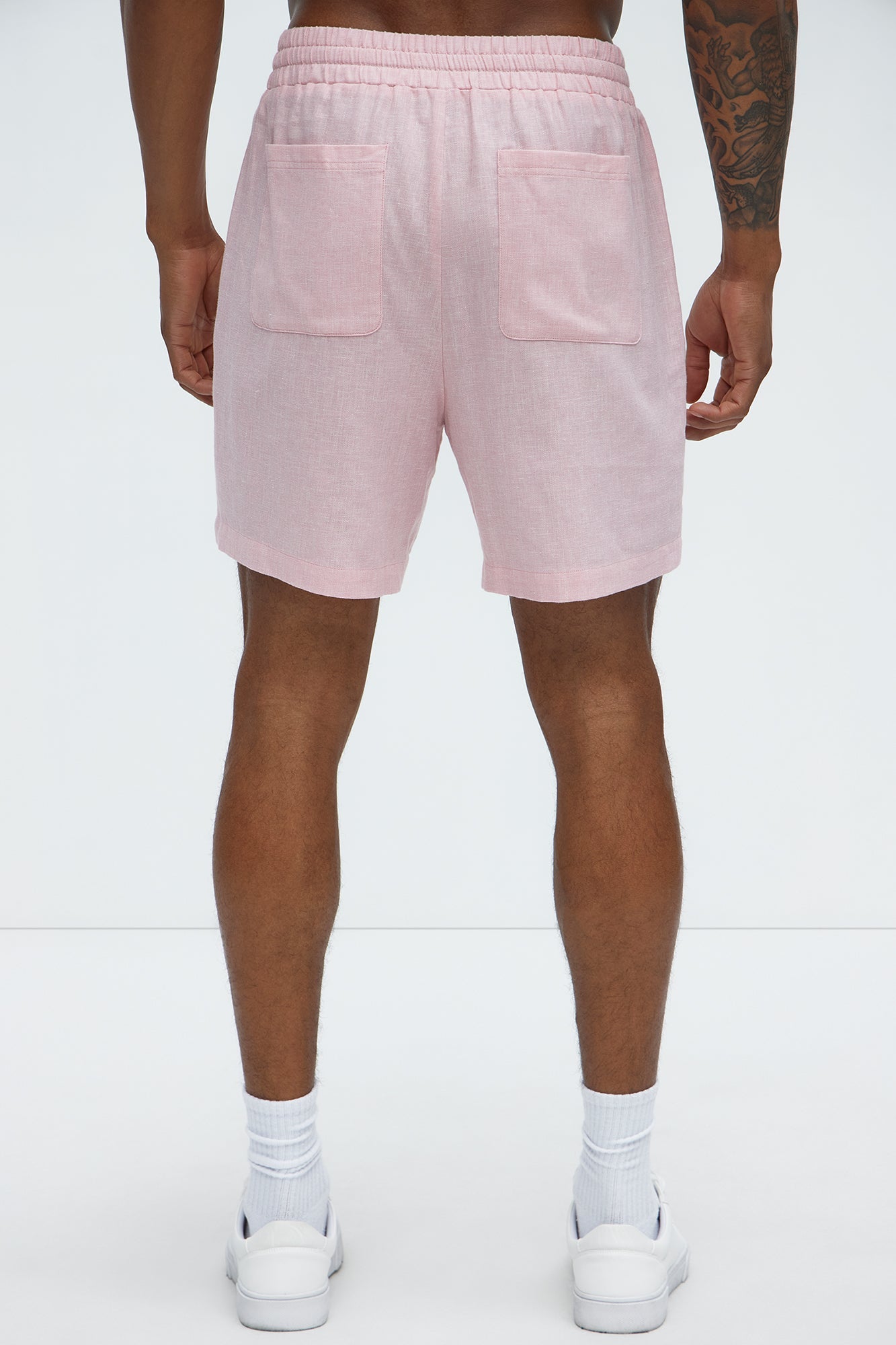 Bahamas Linen Shorts - Pink