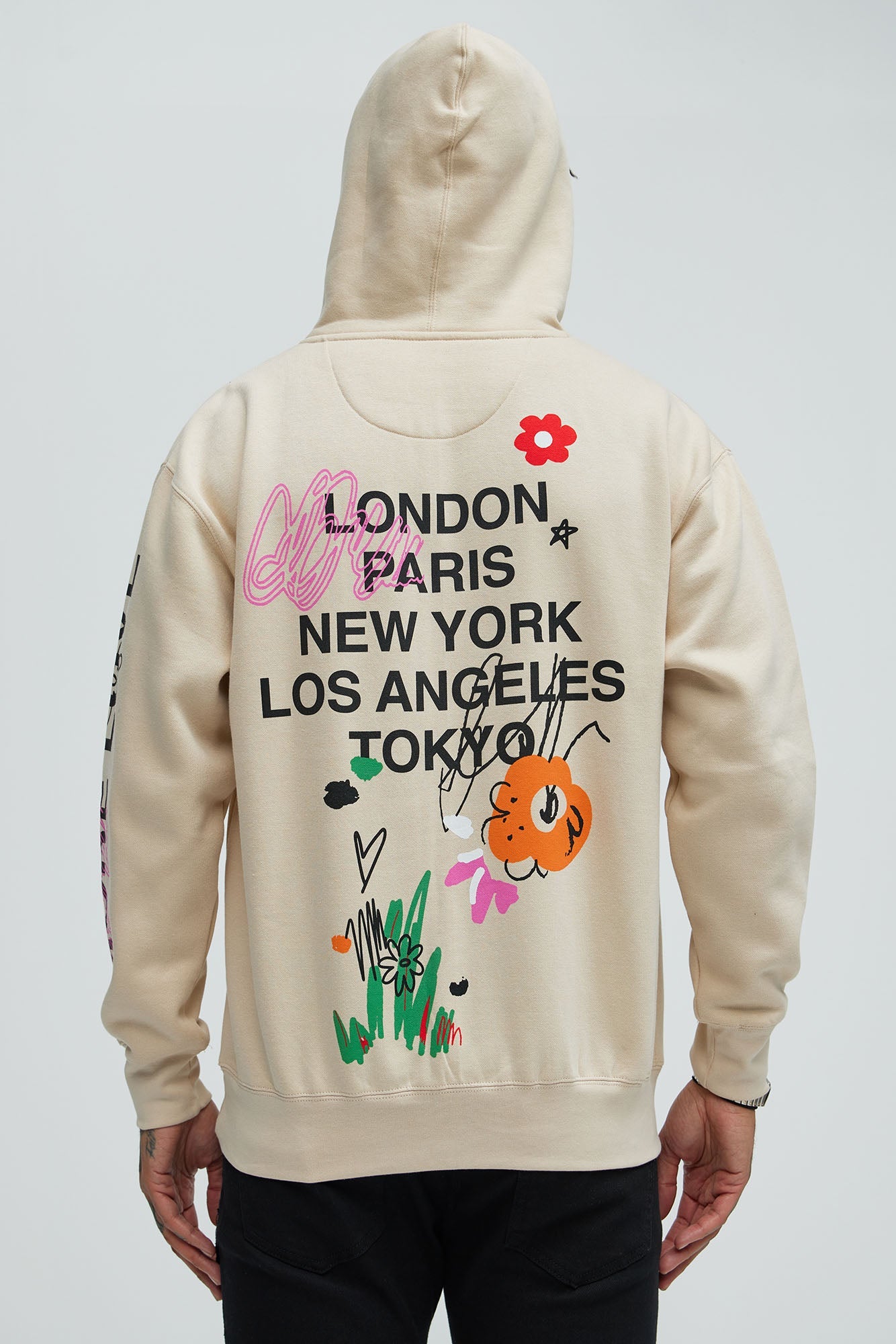 More Love Worldwide Hoodie - Sand