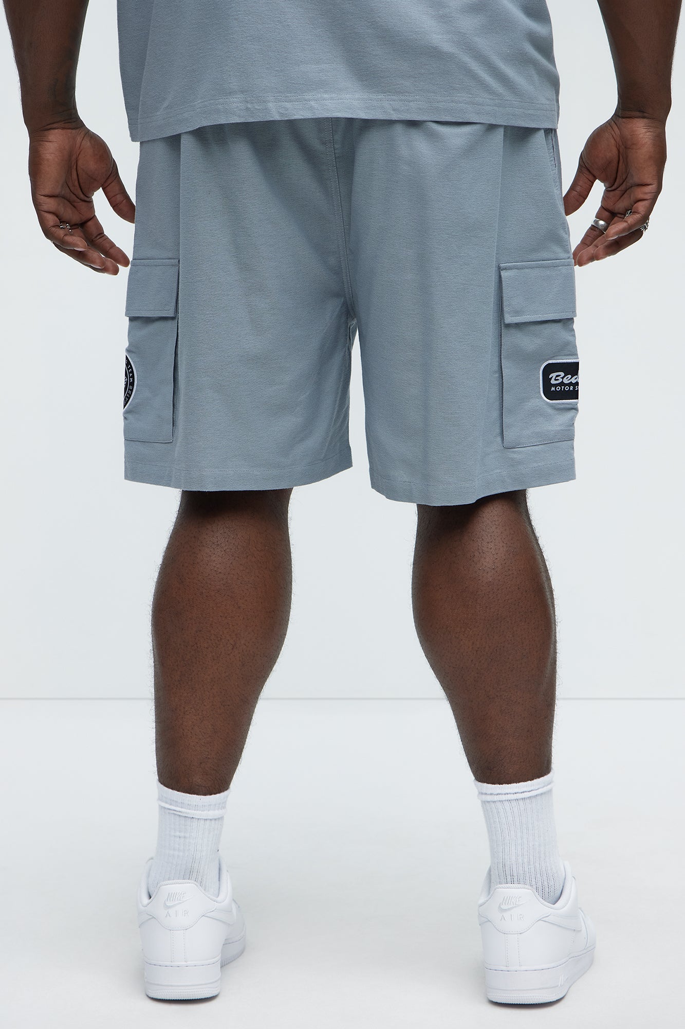 Bedstuy Patch Relaxed Shorts - Light Blue