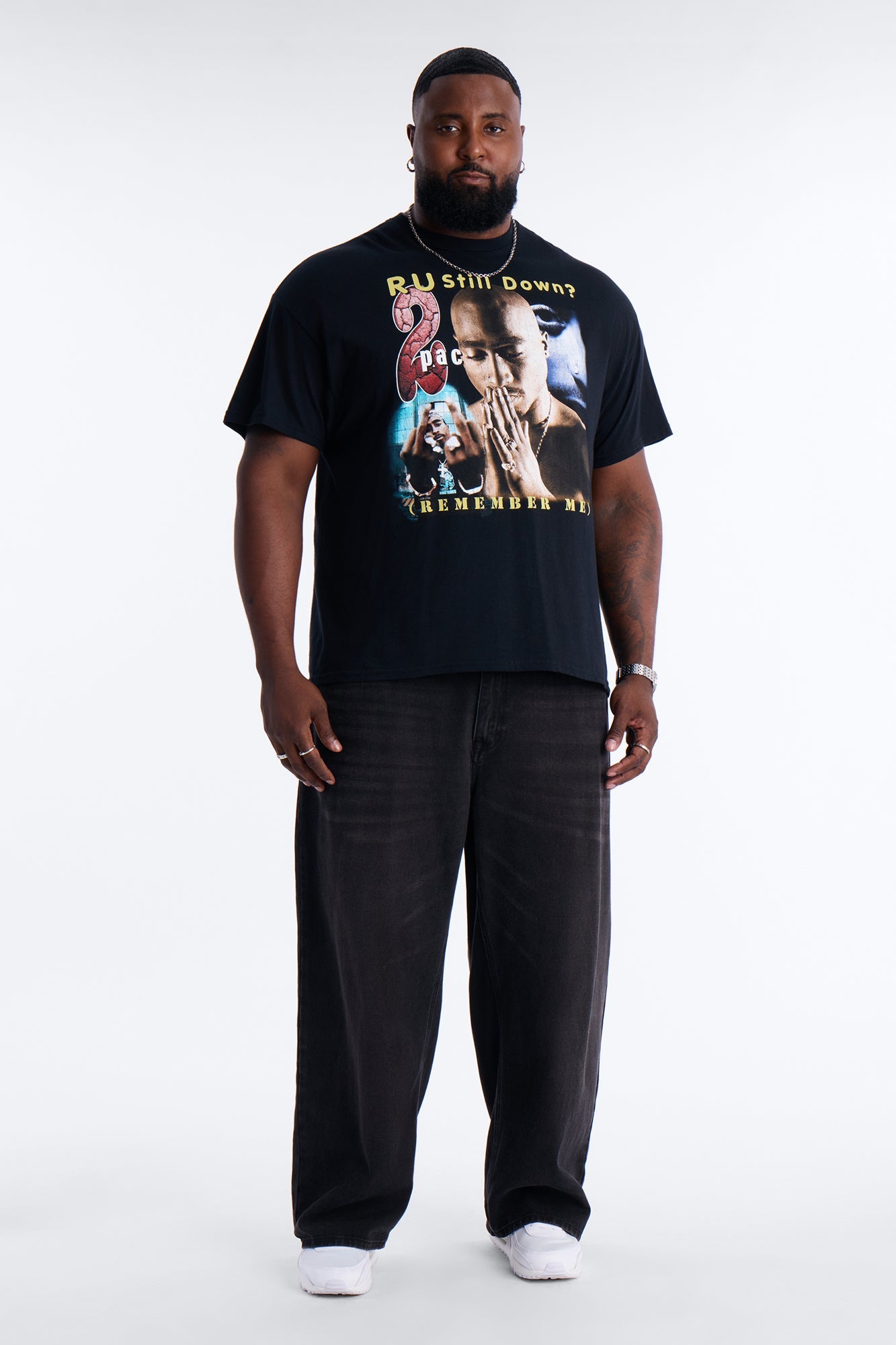 2pac R U Still Down Short Sleeve Tee - Black