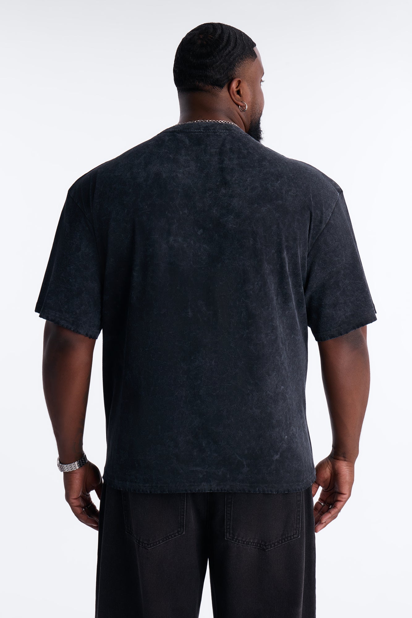 Misfits Destroyed Mineral Wash Short Sleeve Tee - Black