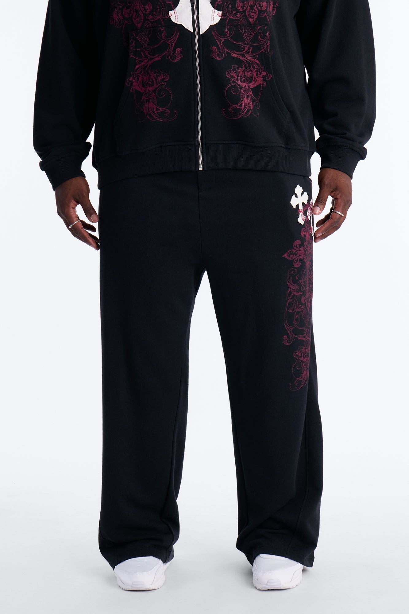 Pick Up Your Cross Patch Sweatpants - Black