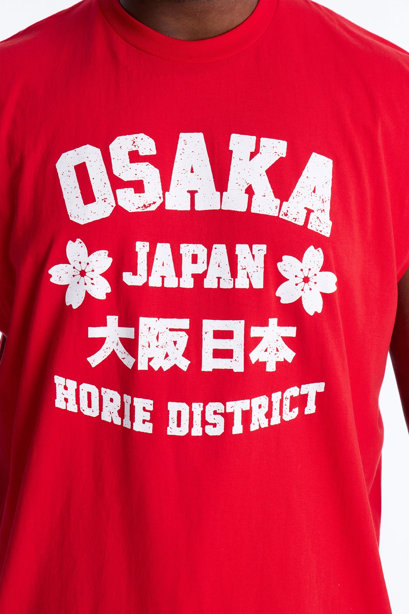 Osaka Japan Muscle Tee - Red