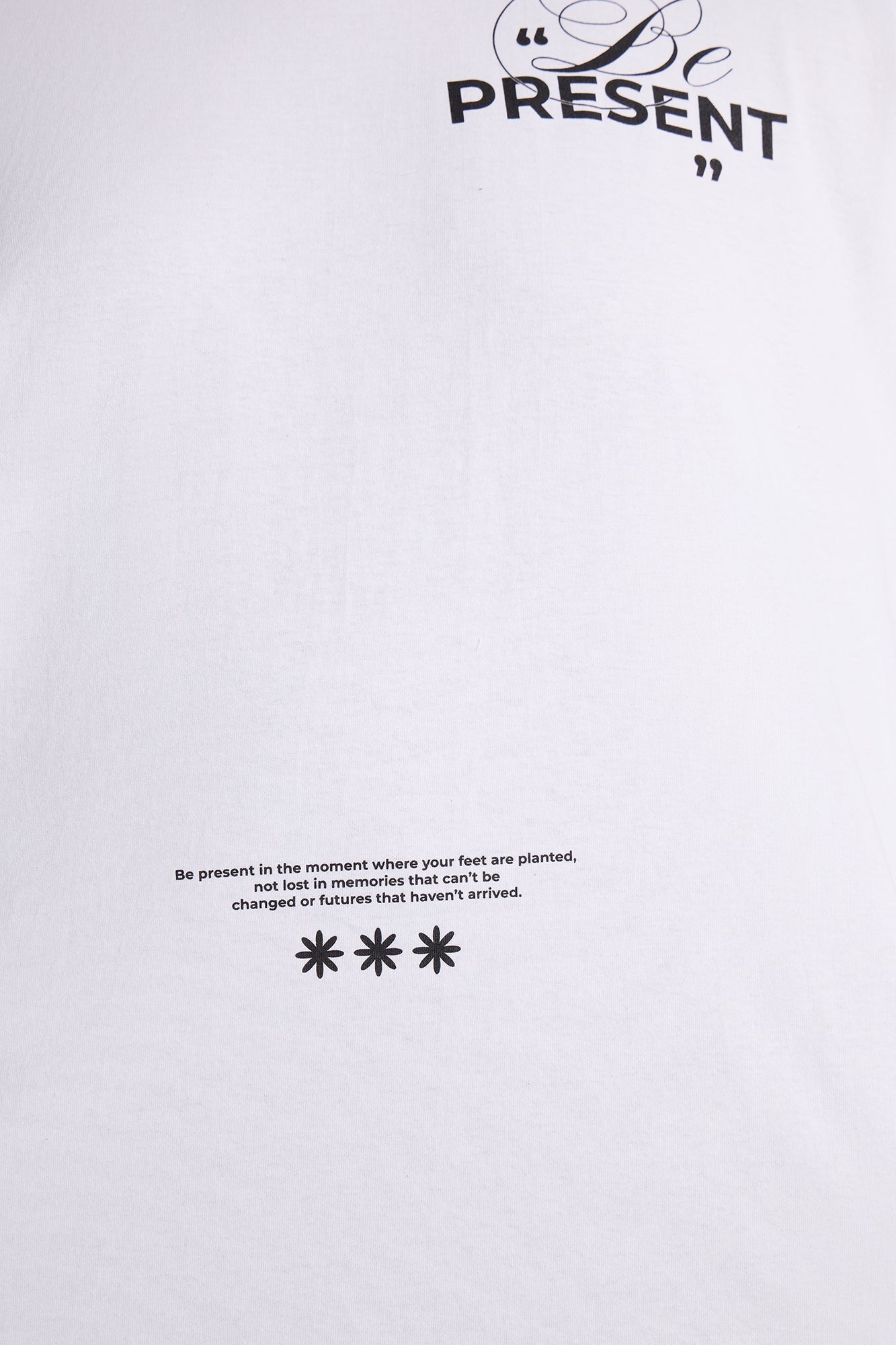 Be Present Boxy Short Sleeve Tee - White