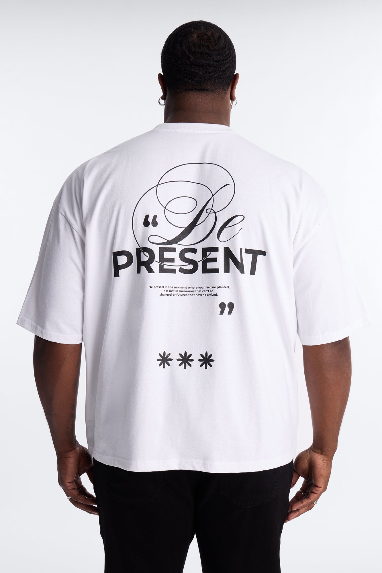 Be Present Boxy Short Sleeve Tee - White