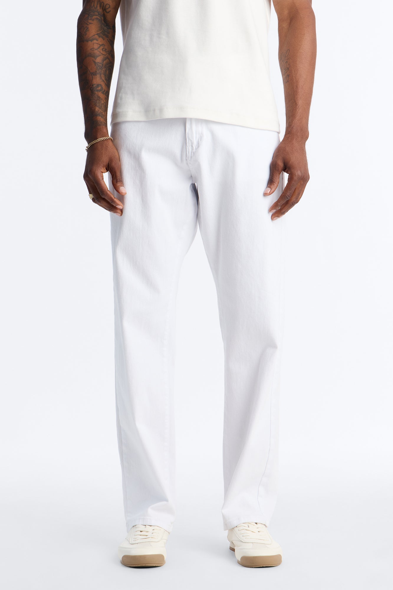Clean Feel Straight Jean - White