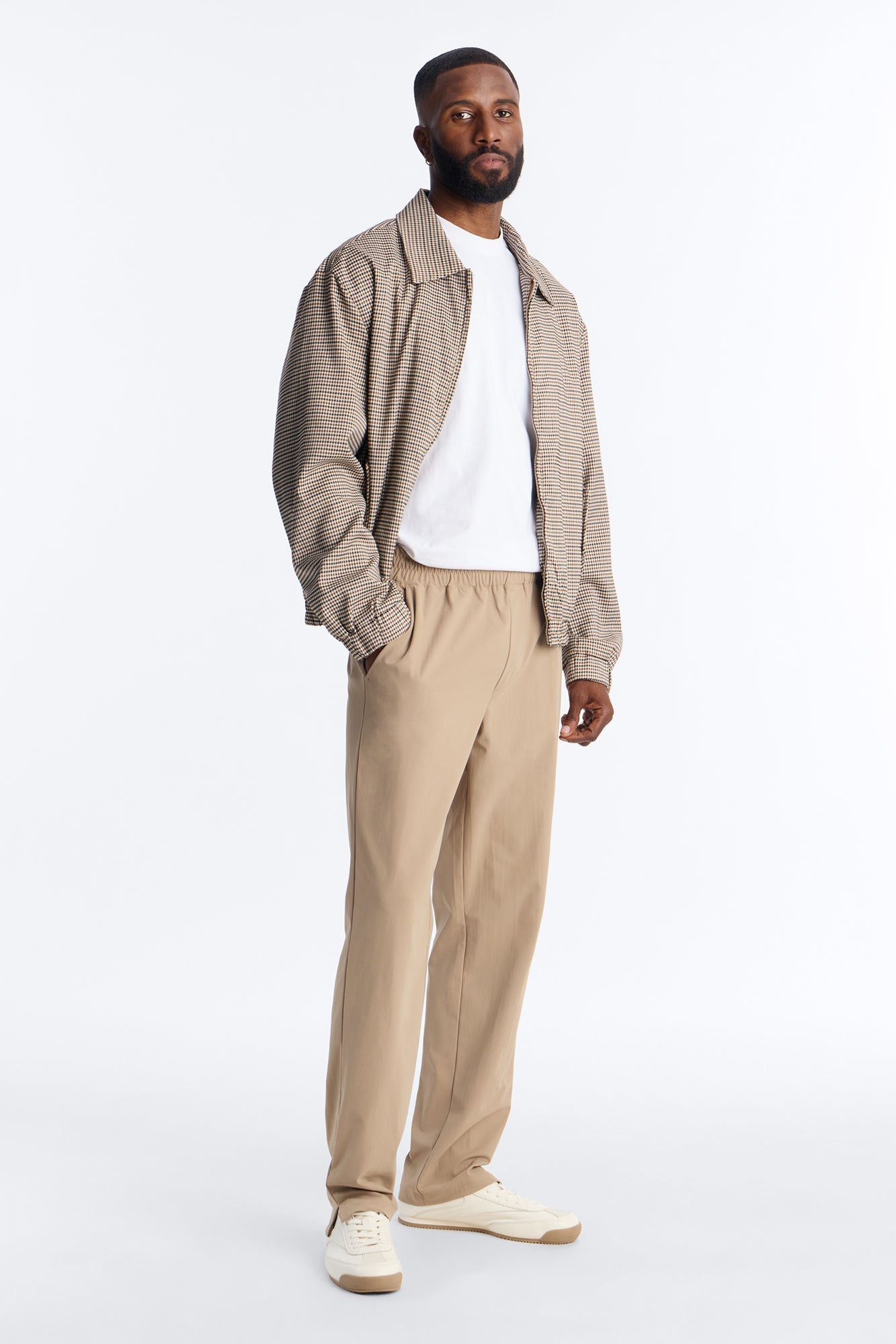 Slim Axis Slit Pant - Khaki