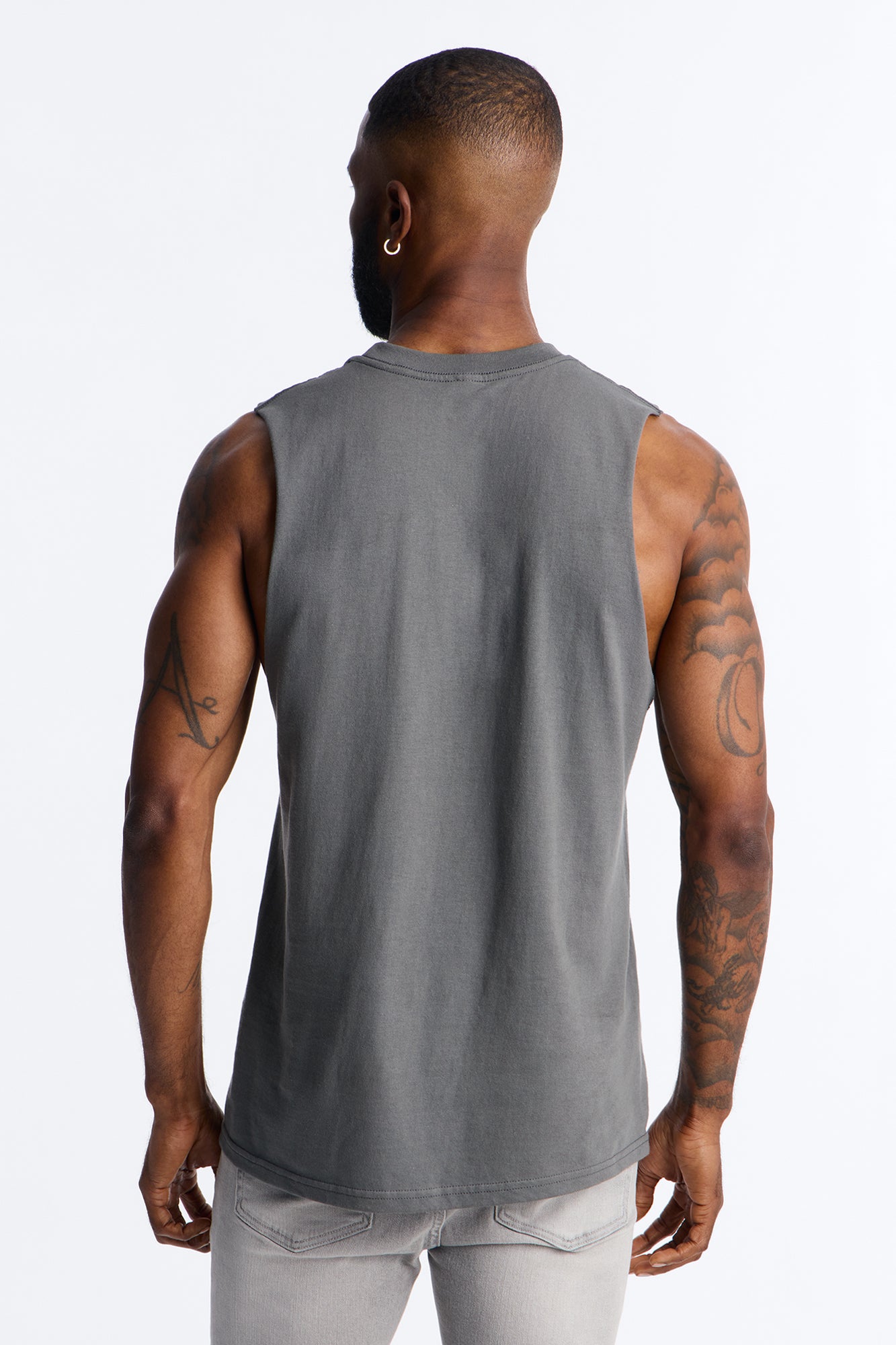 Hustler Never Not Winning Muscle Tee - Charcoal