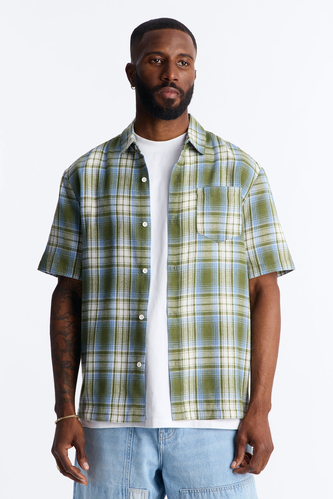 Raw Voltage Button Up Shirt - Green