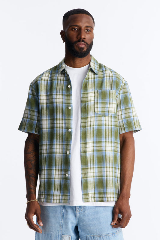 Raw Voltage Button Up Shirt - Green