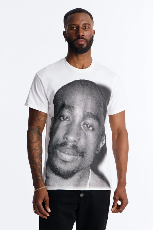 2pac All Eyez On Me Forever Short Sleeve Tee - White