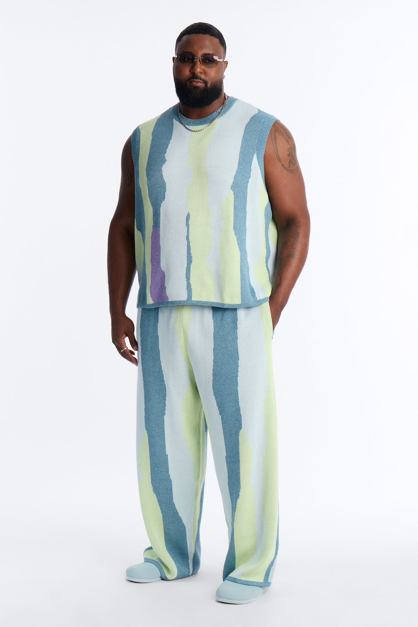 Relaxed Day Mixer Sweater Vest - Multi Color