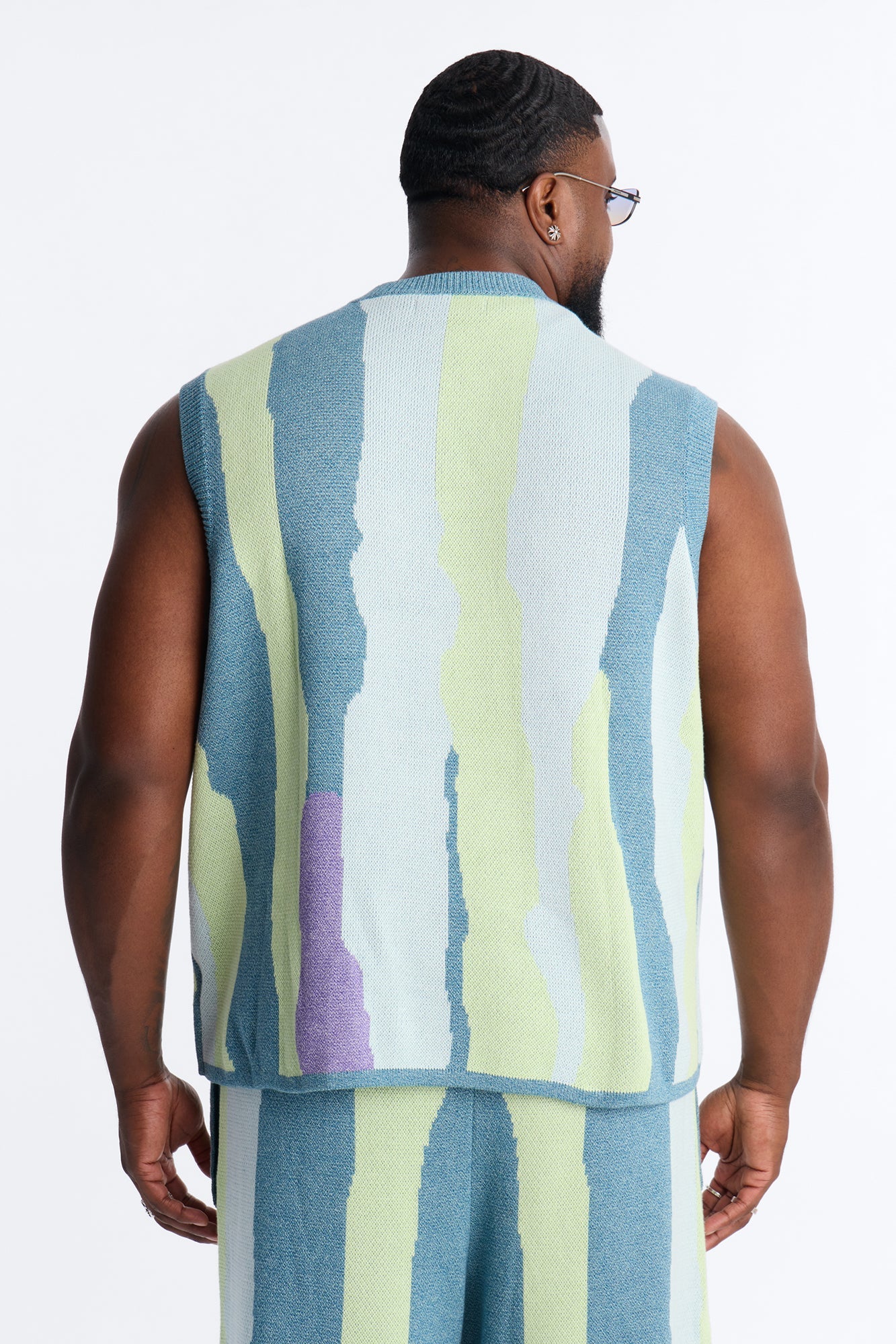Relaxed Day Mixer Sweater Vest - Multi Color