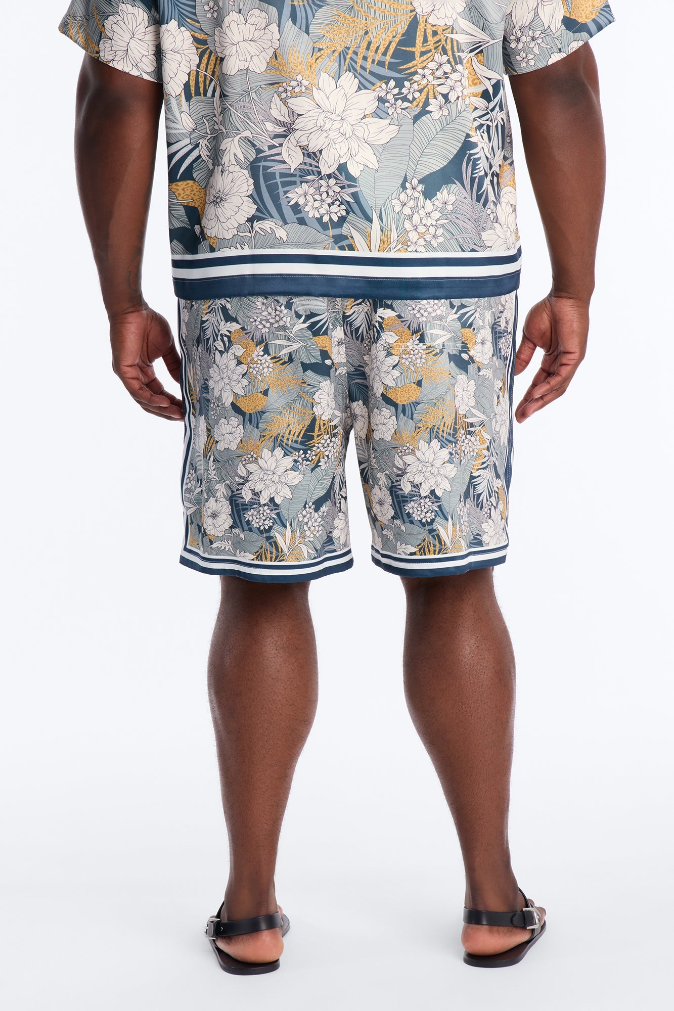 Relaxed Palm Vista Short - Blue