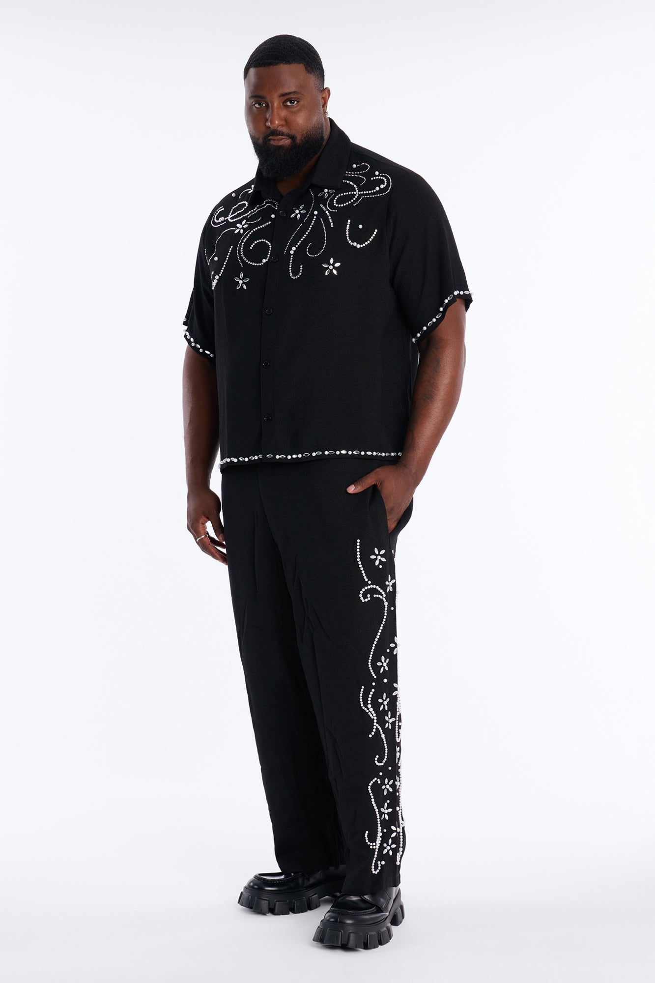 Straight Wanderlust Pearl Journey Pant - Black