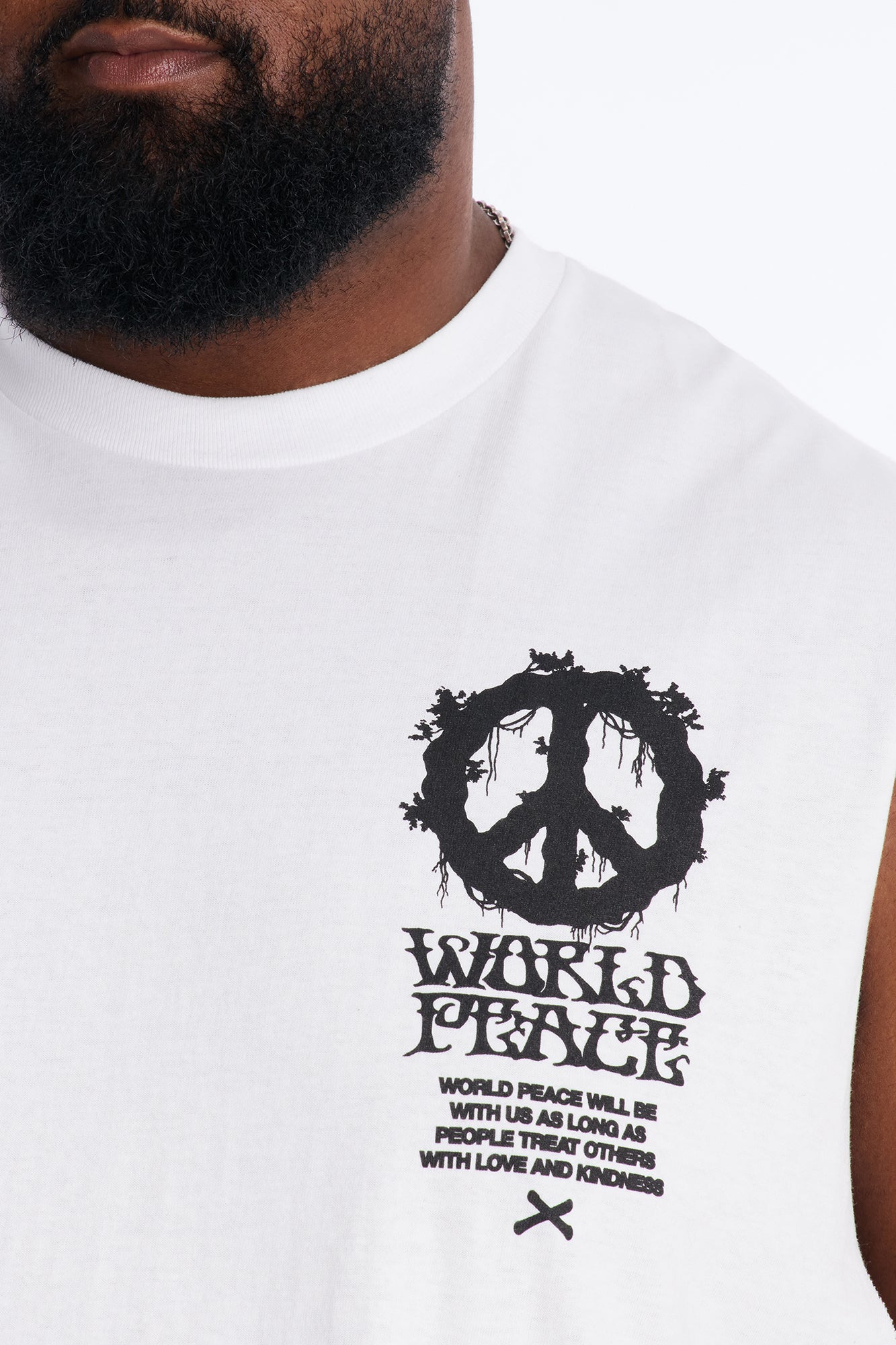 World Peace Muscle Tee - White