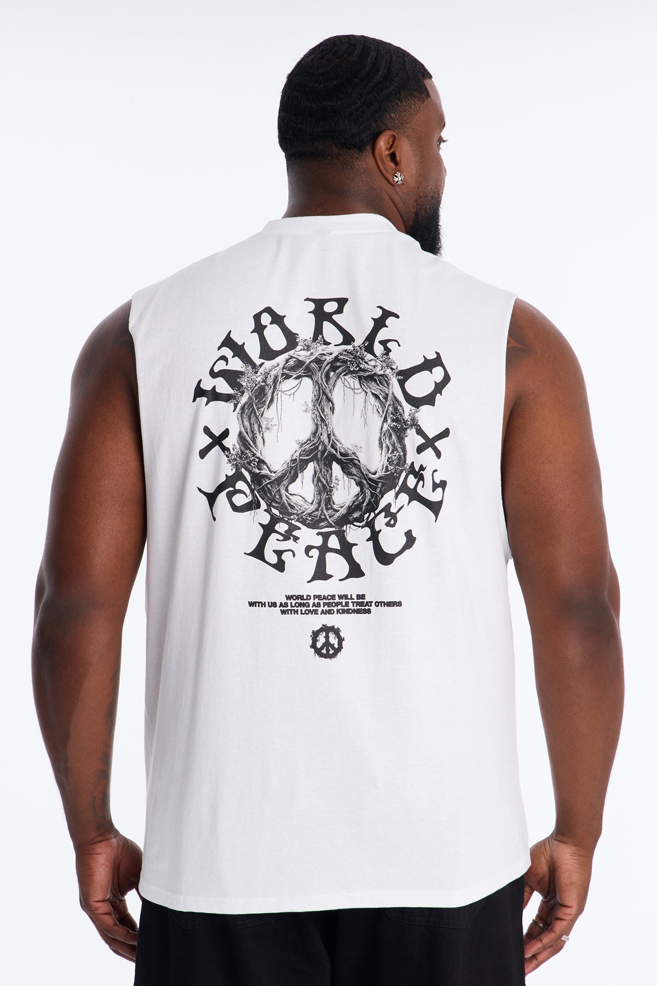 World Peace Muscle Tee - White