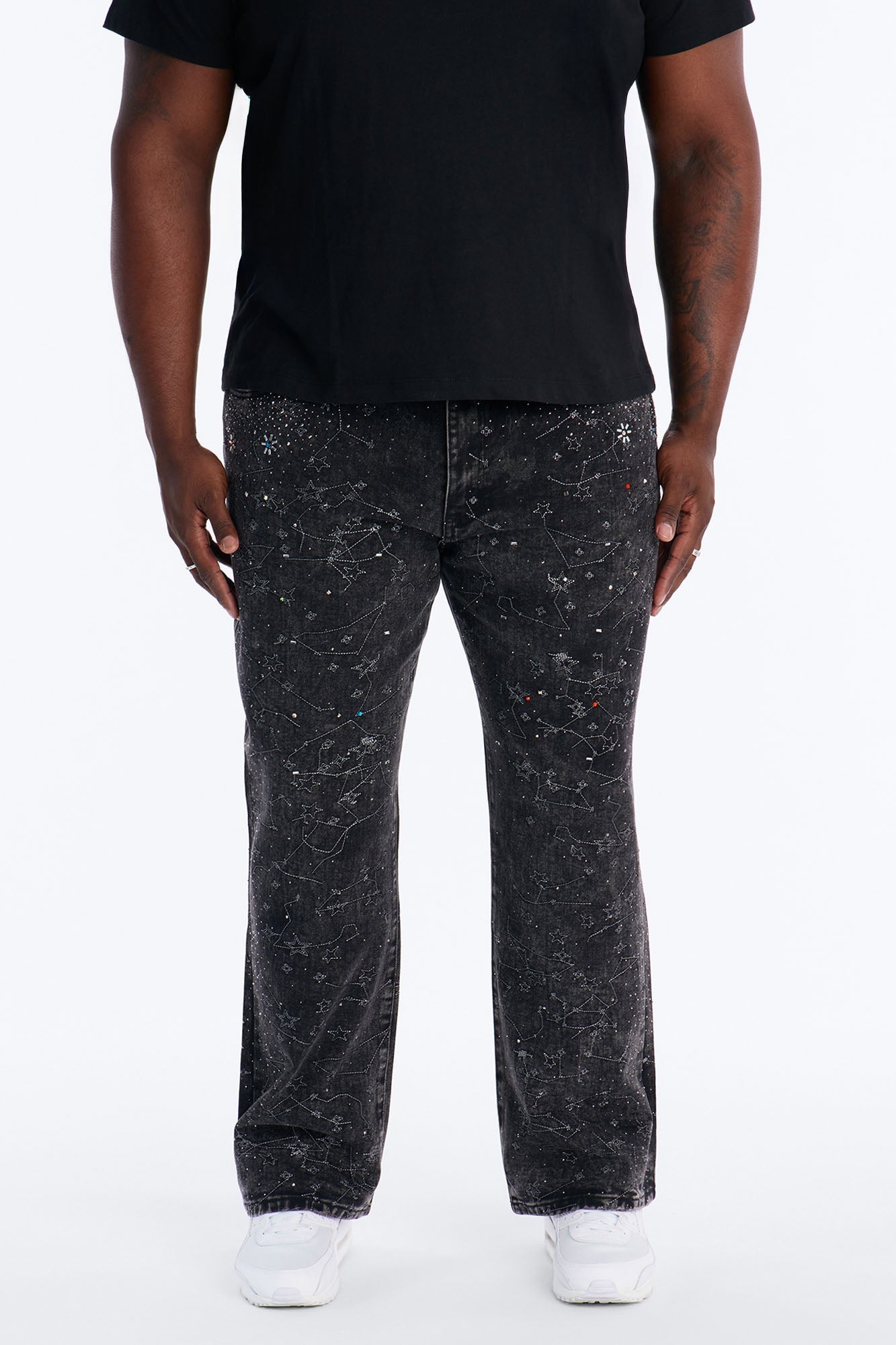 Straight Flare Eclipse Jean - Black Wash