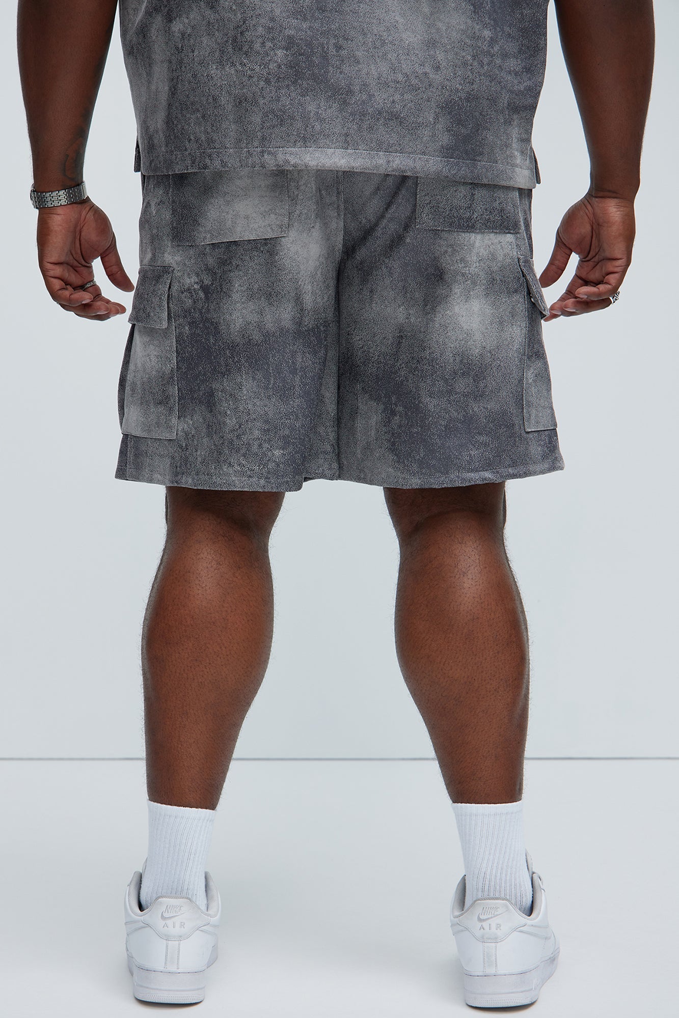 Manor Distressed Shorts - Grey