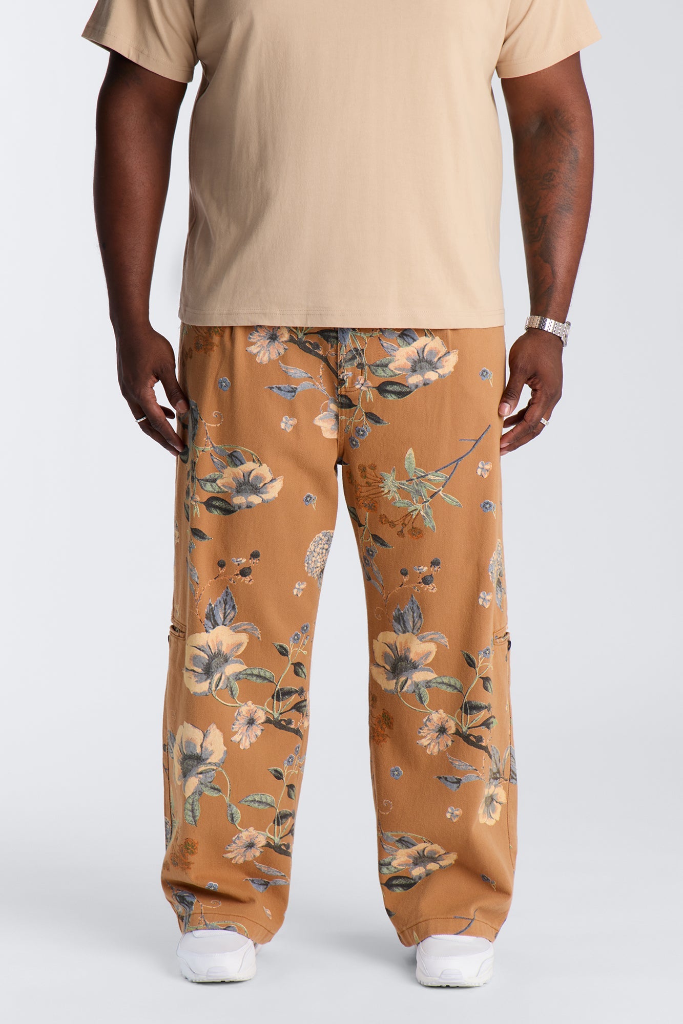 Wide Leg Destiny Flora Pant - Brown