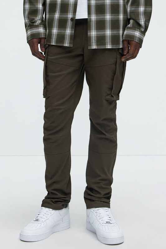 Summer Games Slim Cargo Pants - Olive