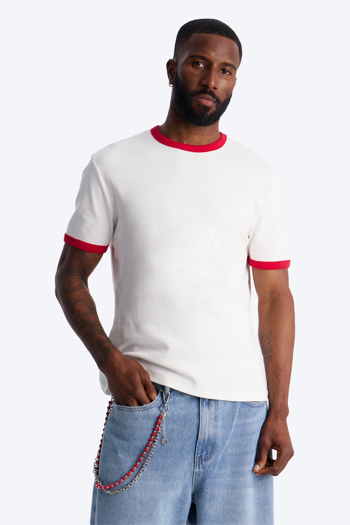 Scarlet Duality Layered Pant Chain - Silver