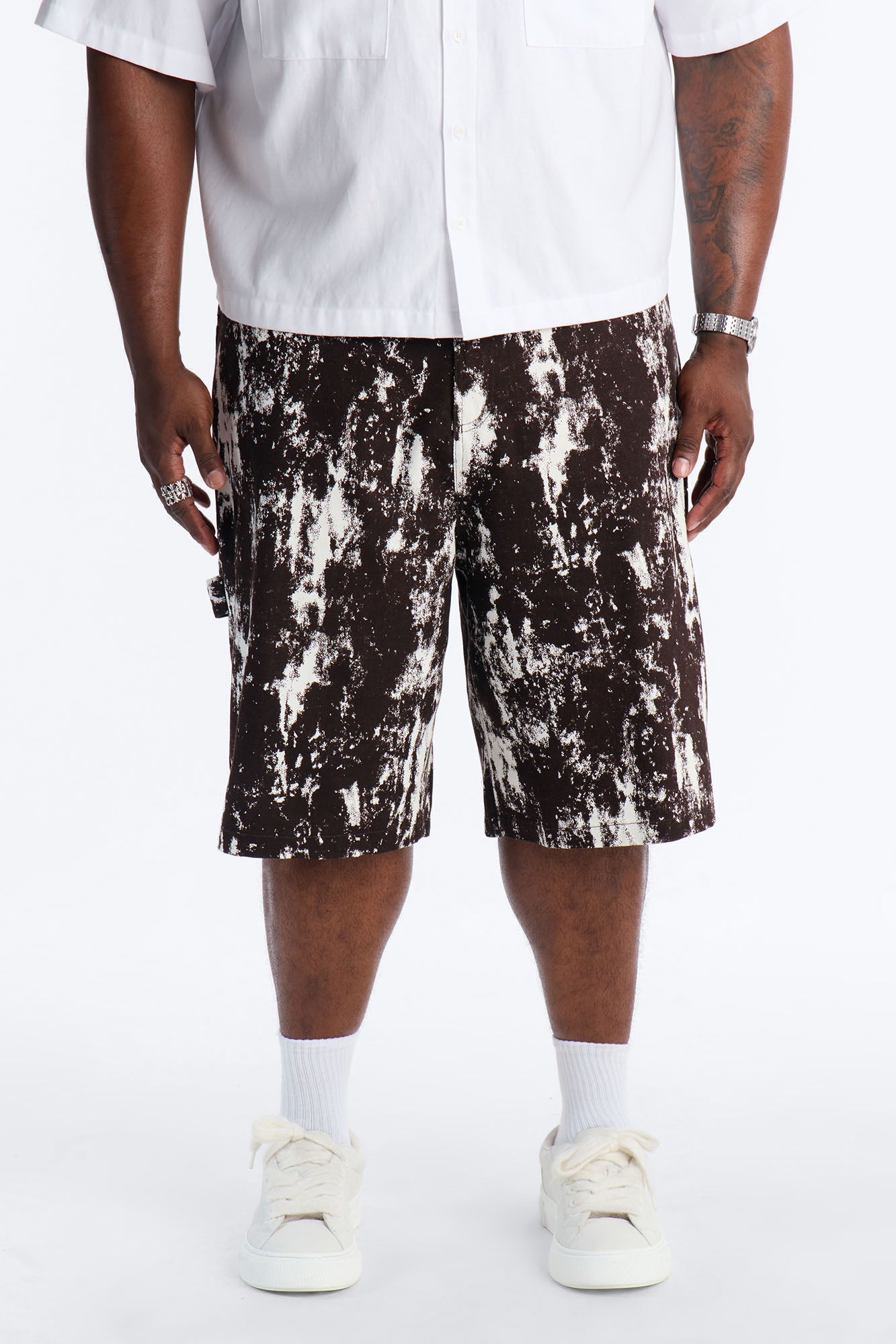 Mixed Clarity Printed Short - Brown Combo