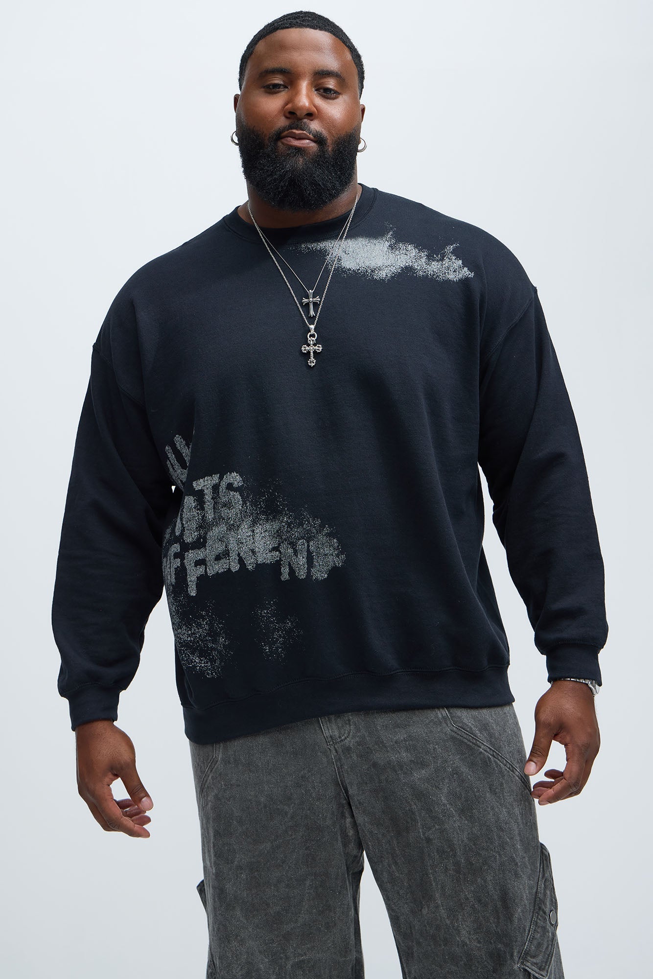 Just Hits Different Sweatshirt - Black