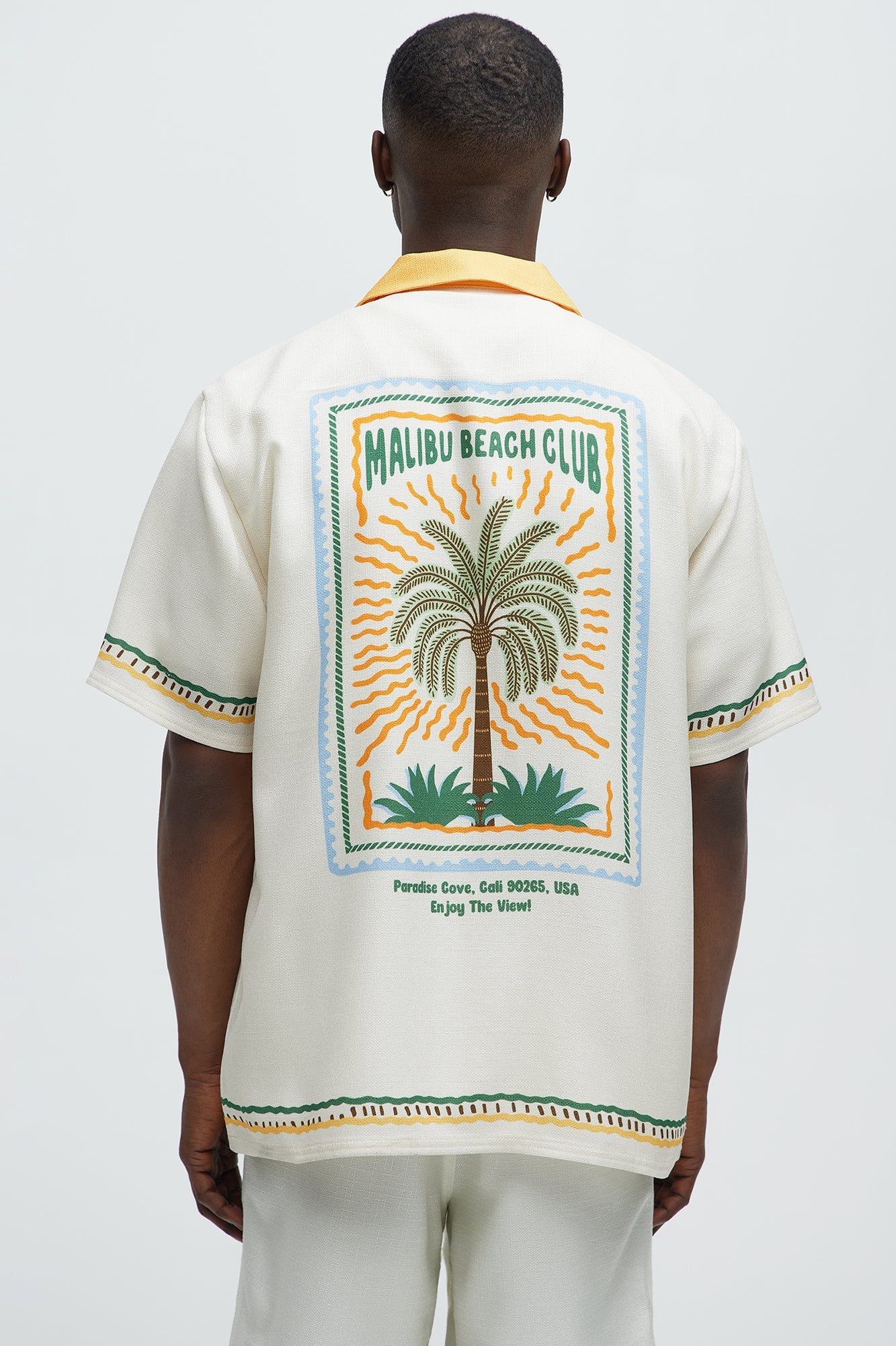Malibu Beach Shirt - Ivory/combo