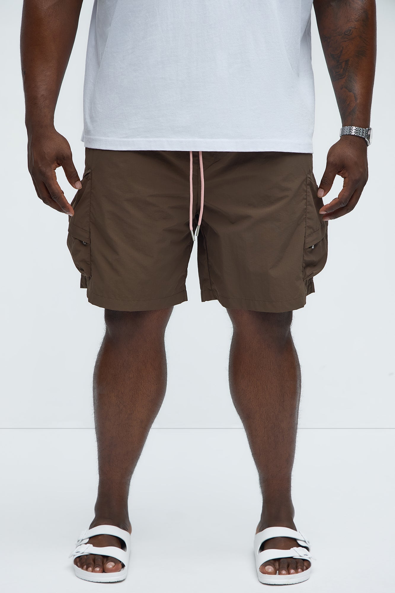 Take A Hike Cargo Shorts - Brown