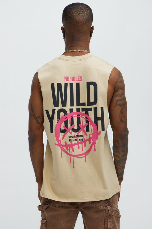 Wild Youth Muscle Tee - Sand