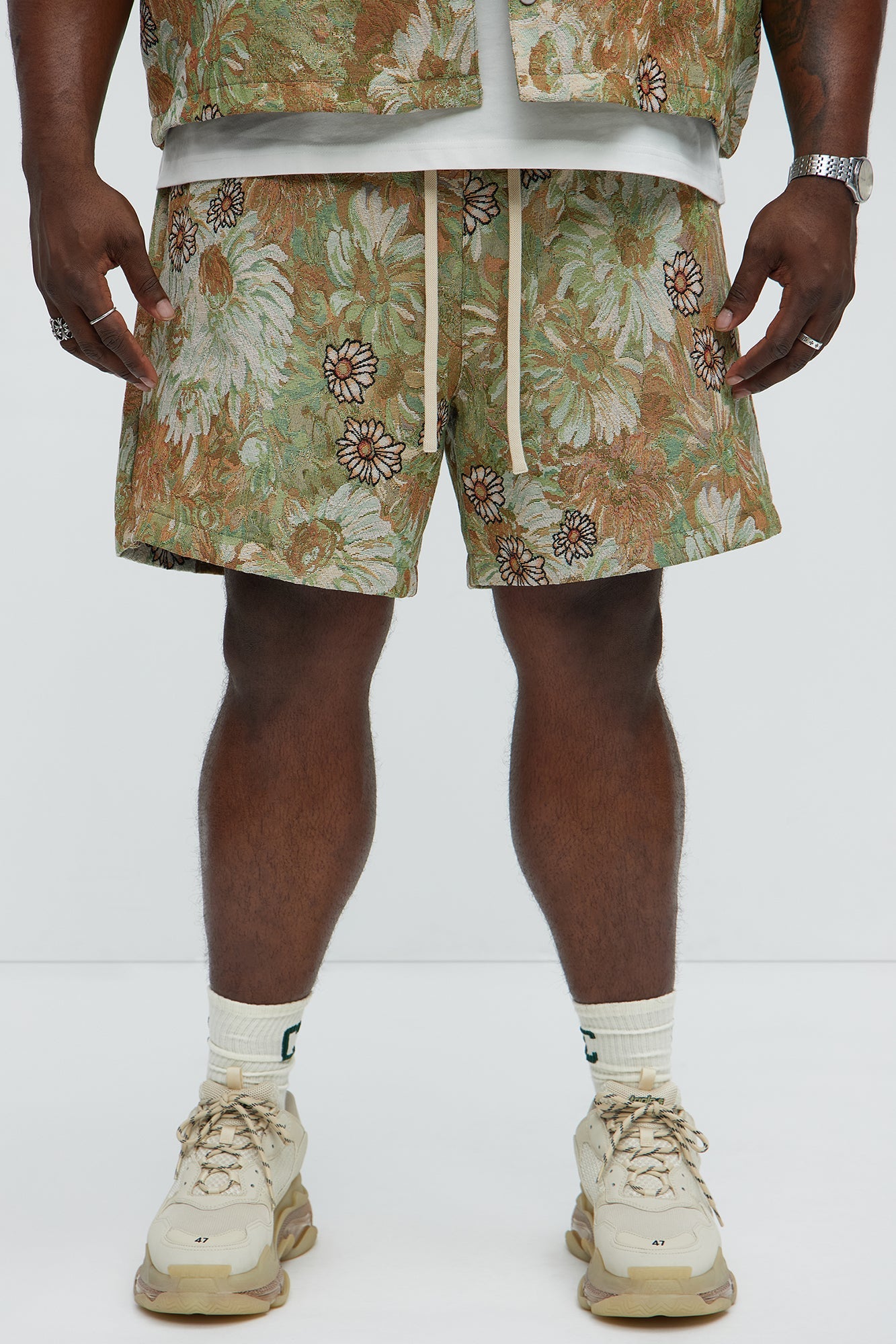 Judas Tapestry Shorts - Green/combo