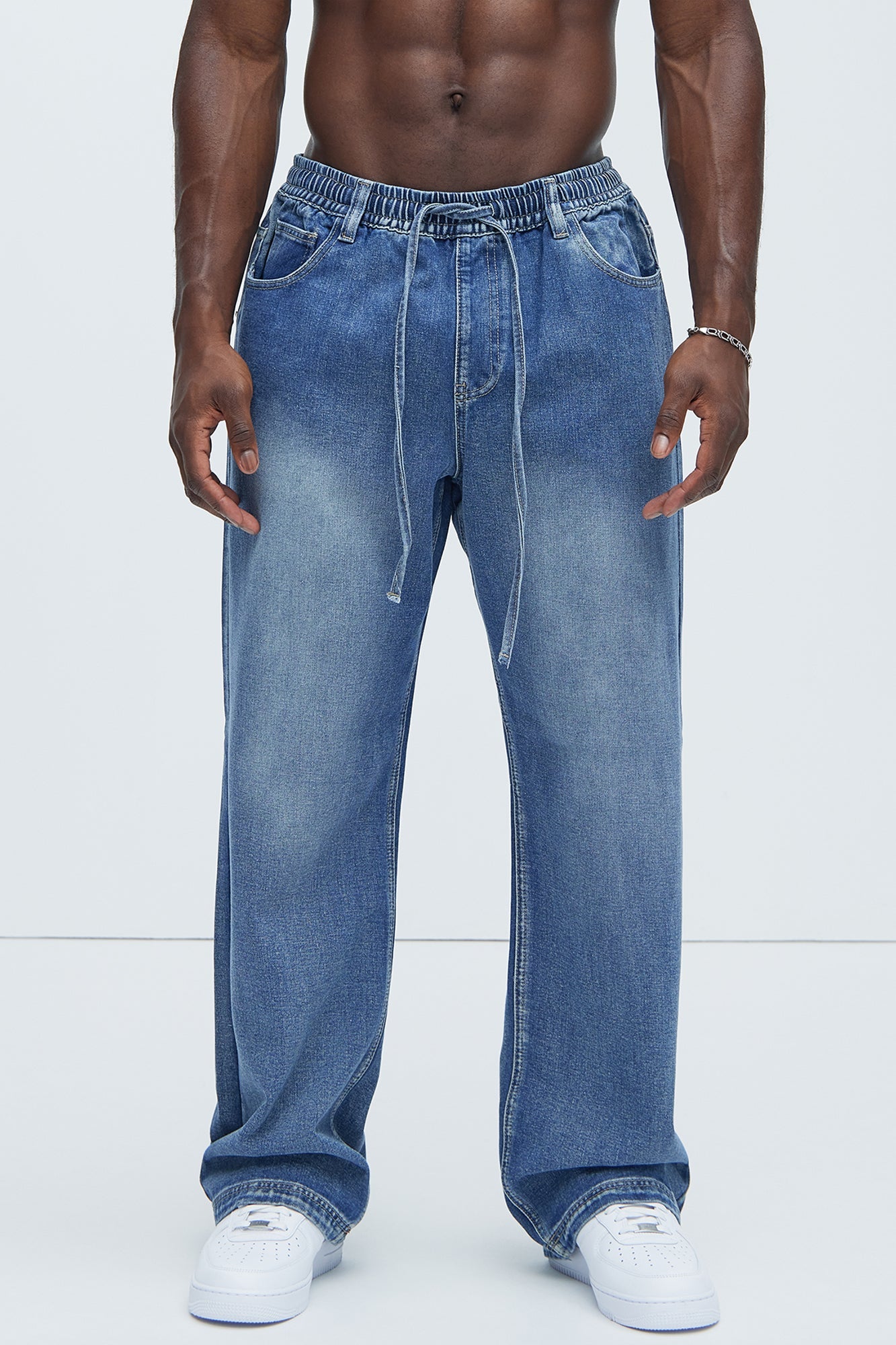 The All Day Flex Waist Baggy Jean - Indigo