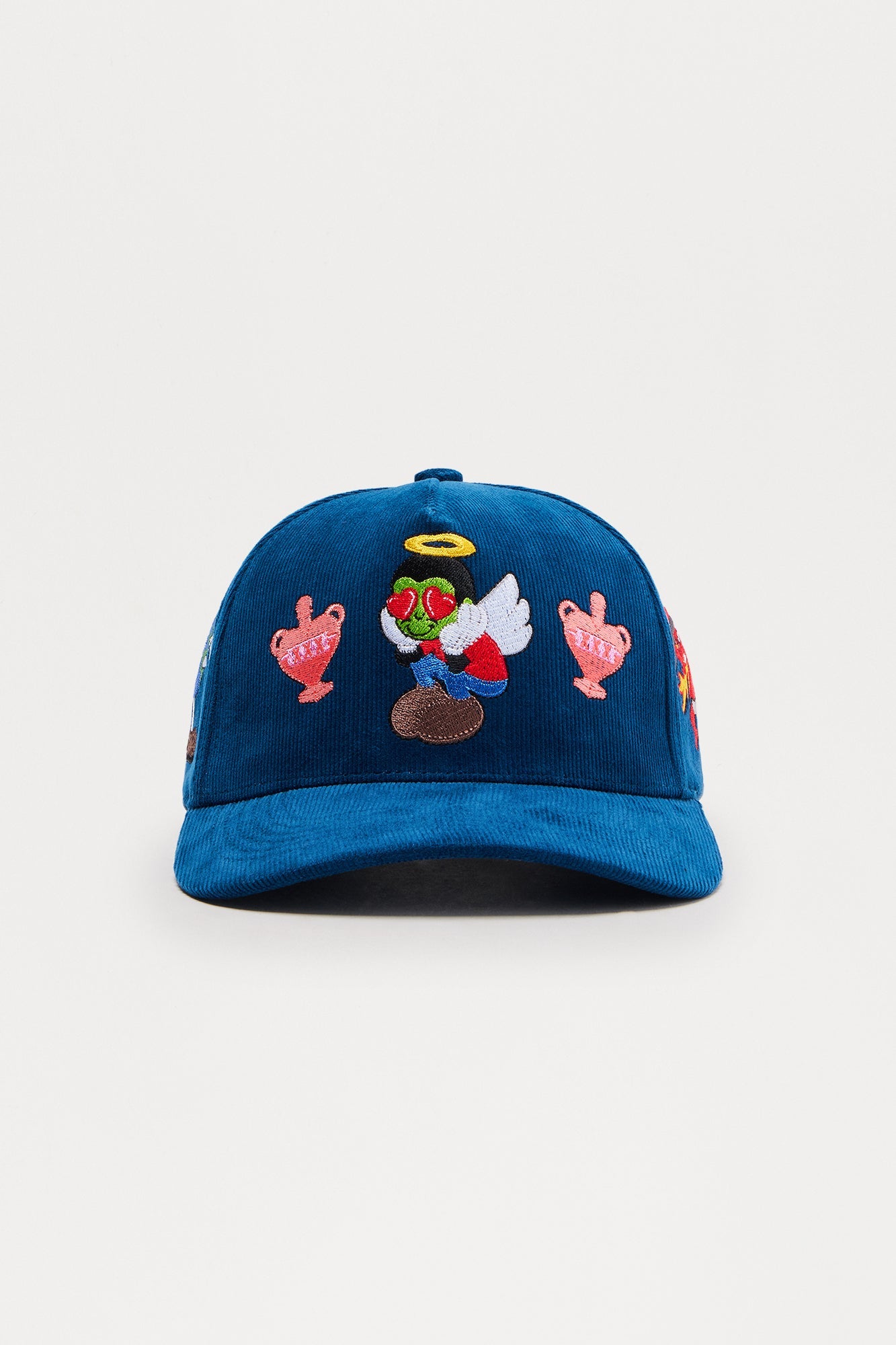 Love Sight Corduroy Snapback Hat - Navy
