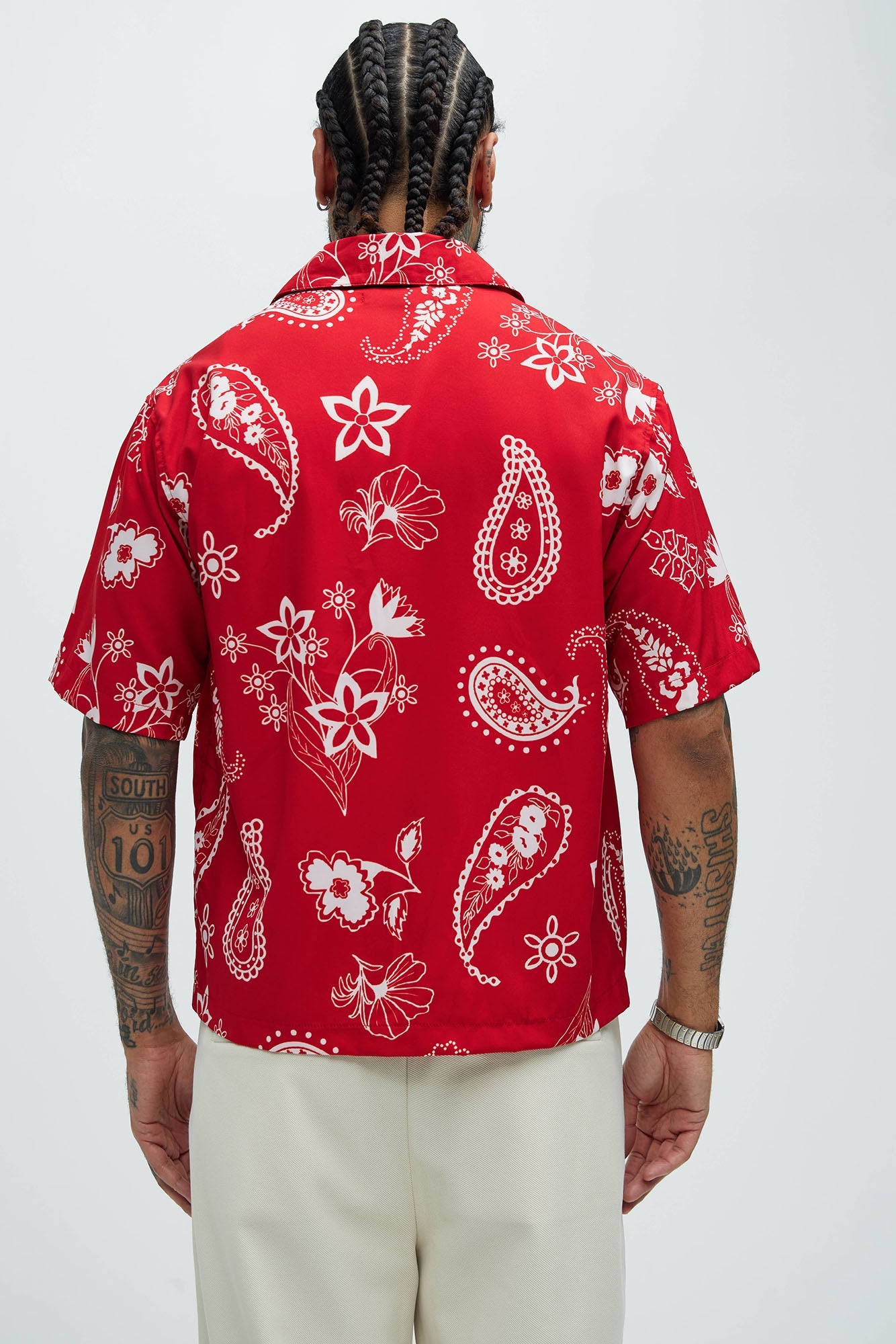 Gary Paisley Shirt - Red