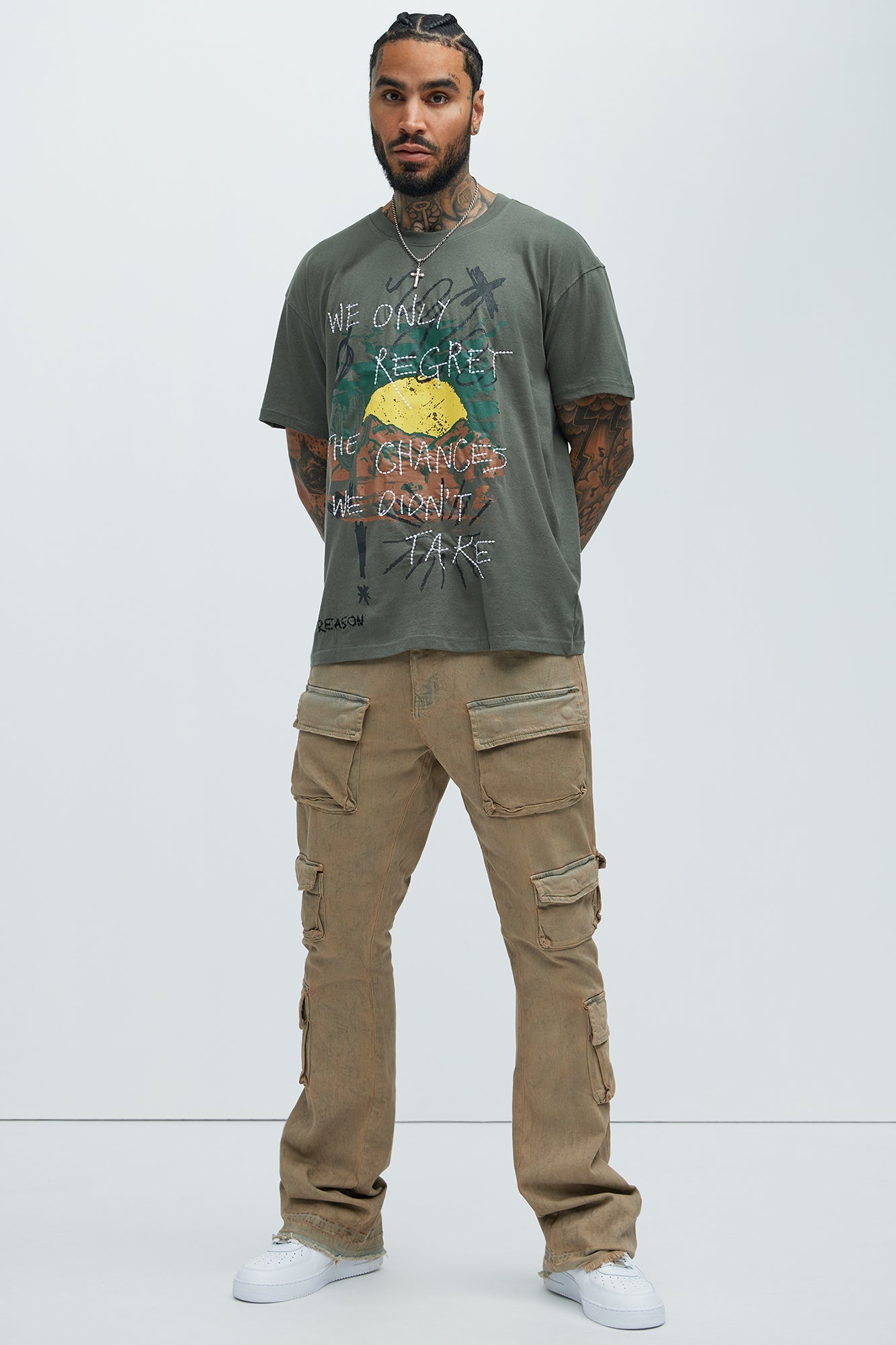 No Regrets Short Sleeve Tee - Olive