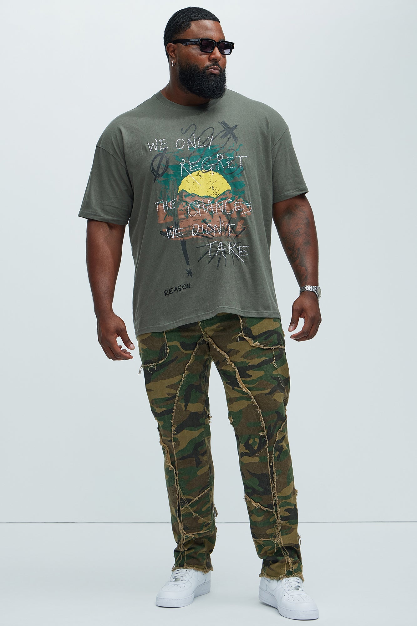 No Regrets Short Sleeve Tee - Olive