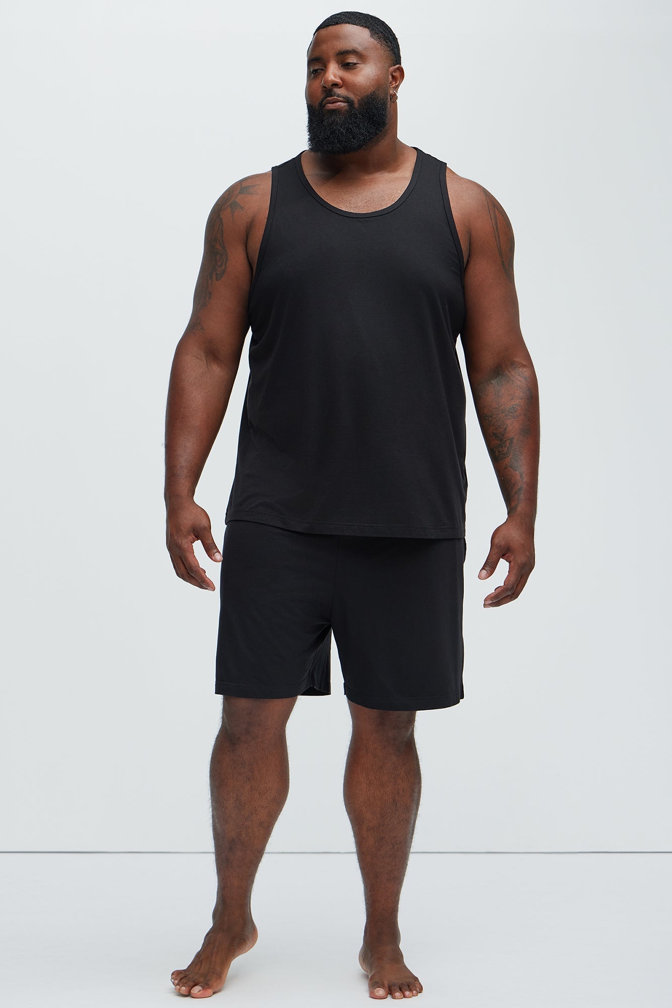Essential Modal Lounge Shorts - Black