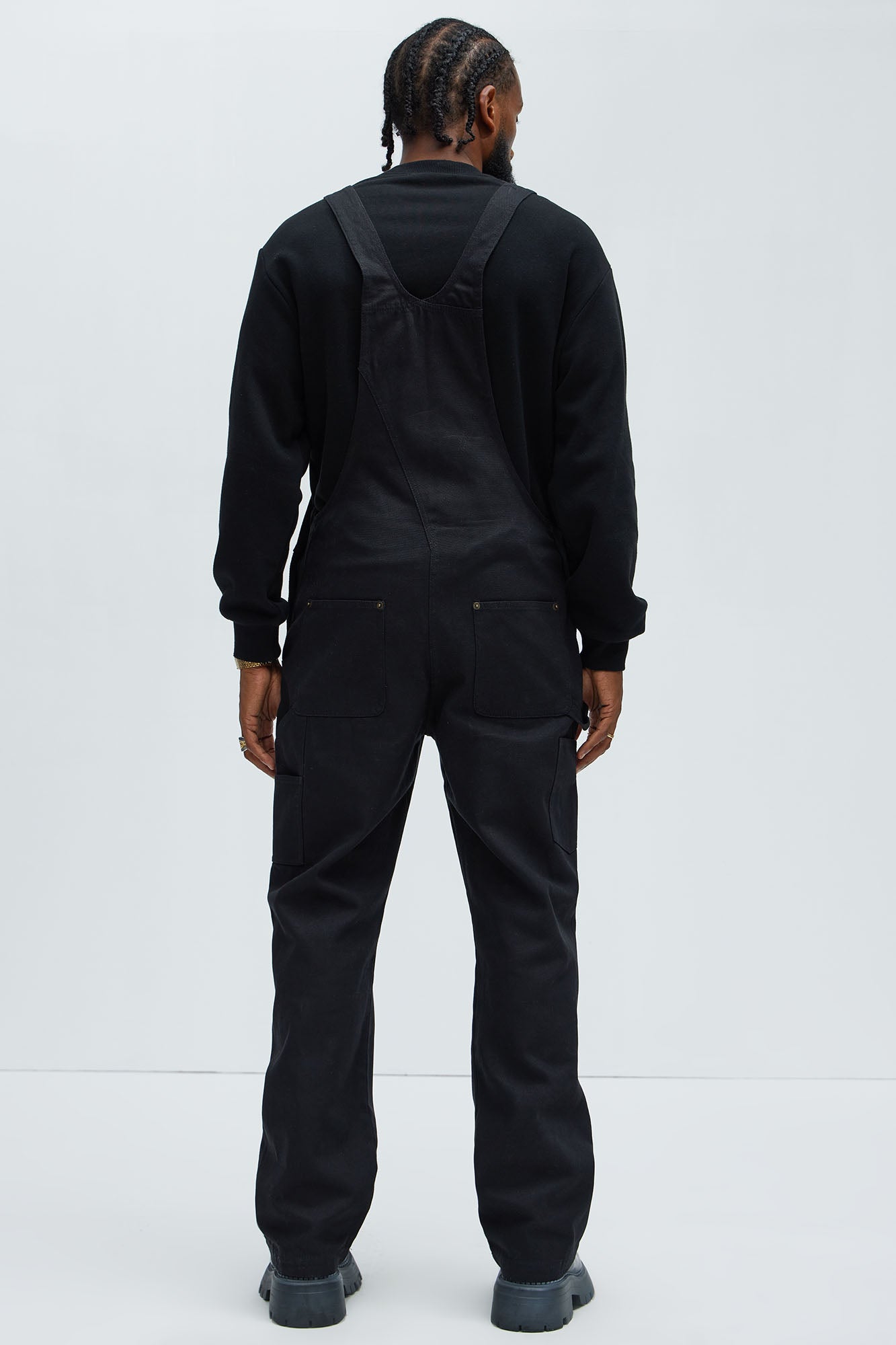Alexander Utility Canvas Overalls - Black