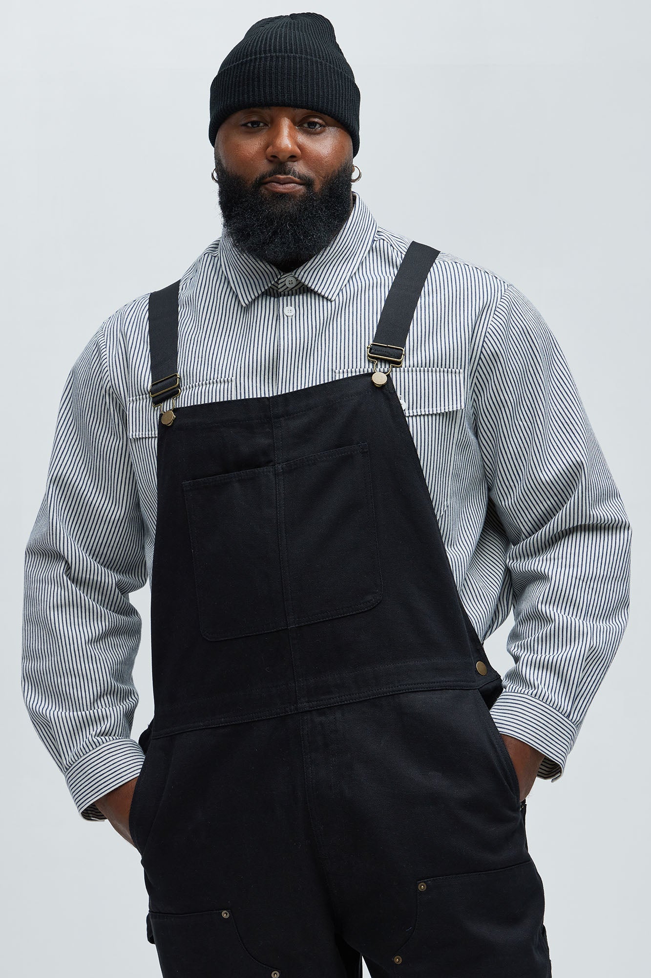 Alexander Utility Canvas Overalls - Black