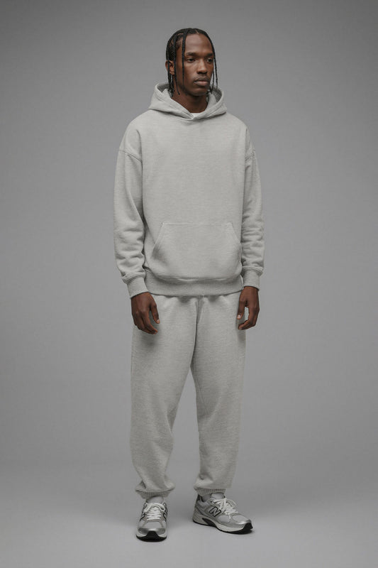 410 Oversized Hoodie - Heather Grey