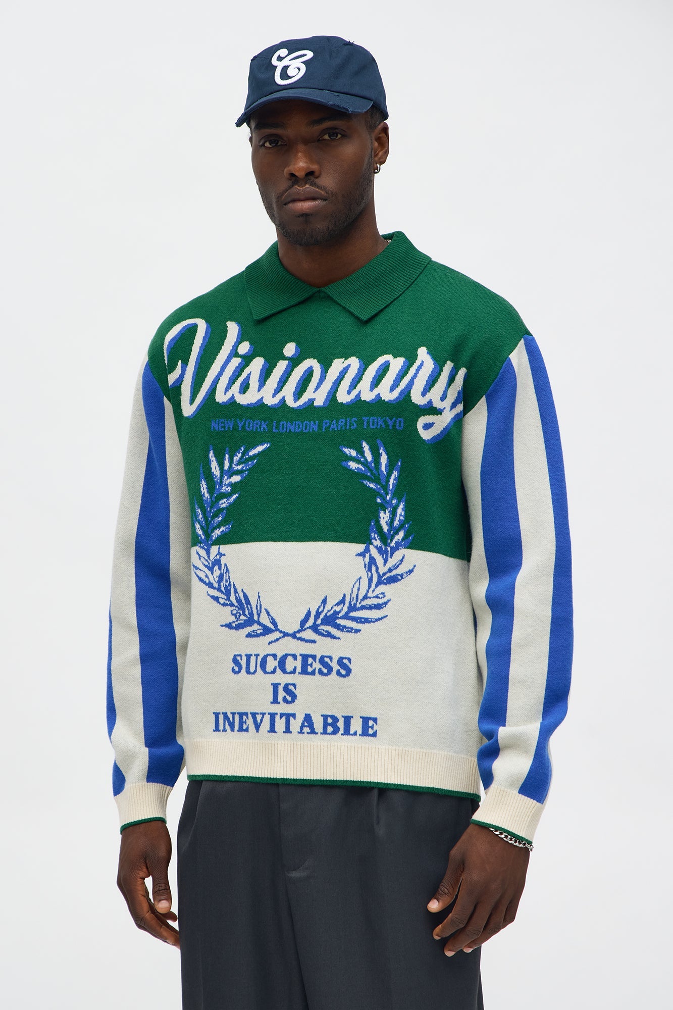 Visionary Polo Sweater - Green