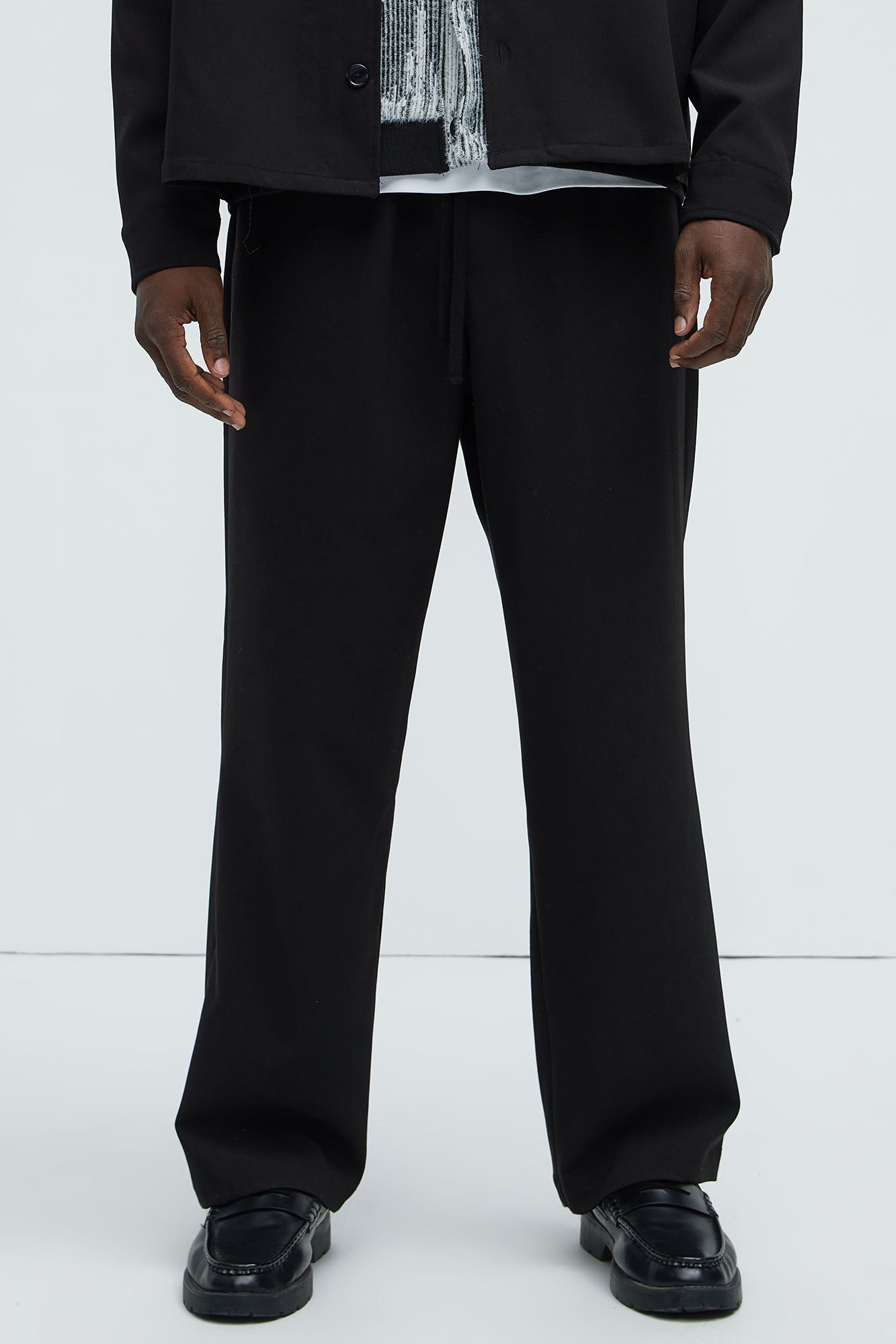 Ronan Straight Trousers - Black