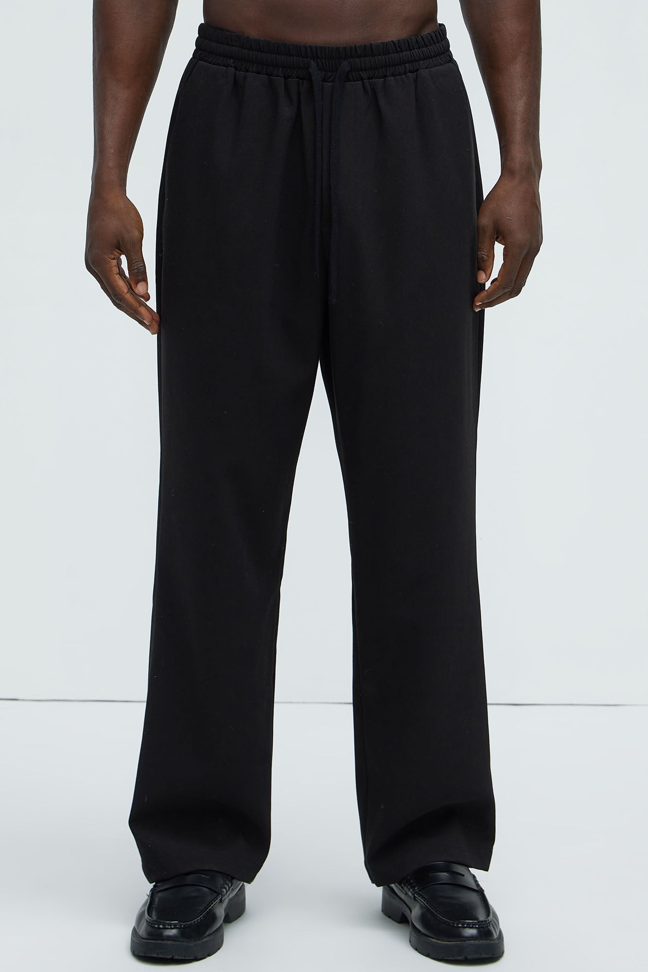 Ronan Straight Trousers - Black