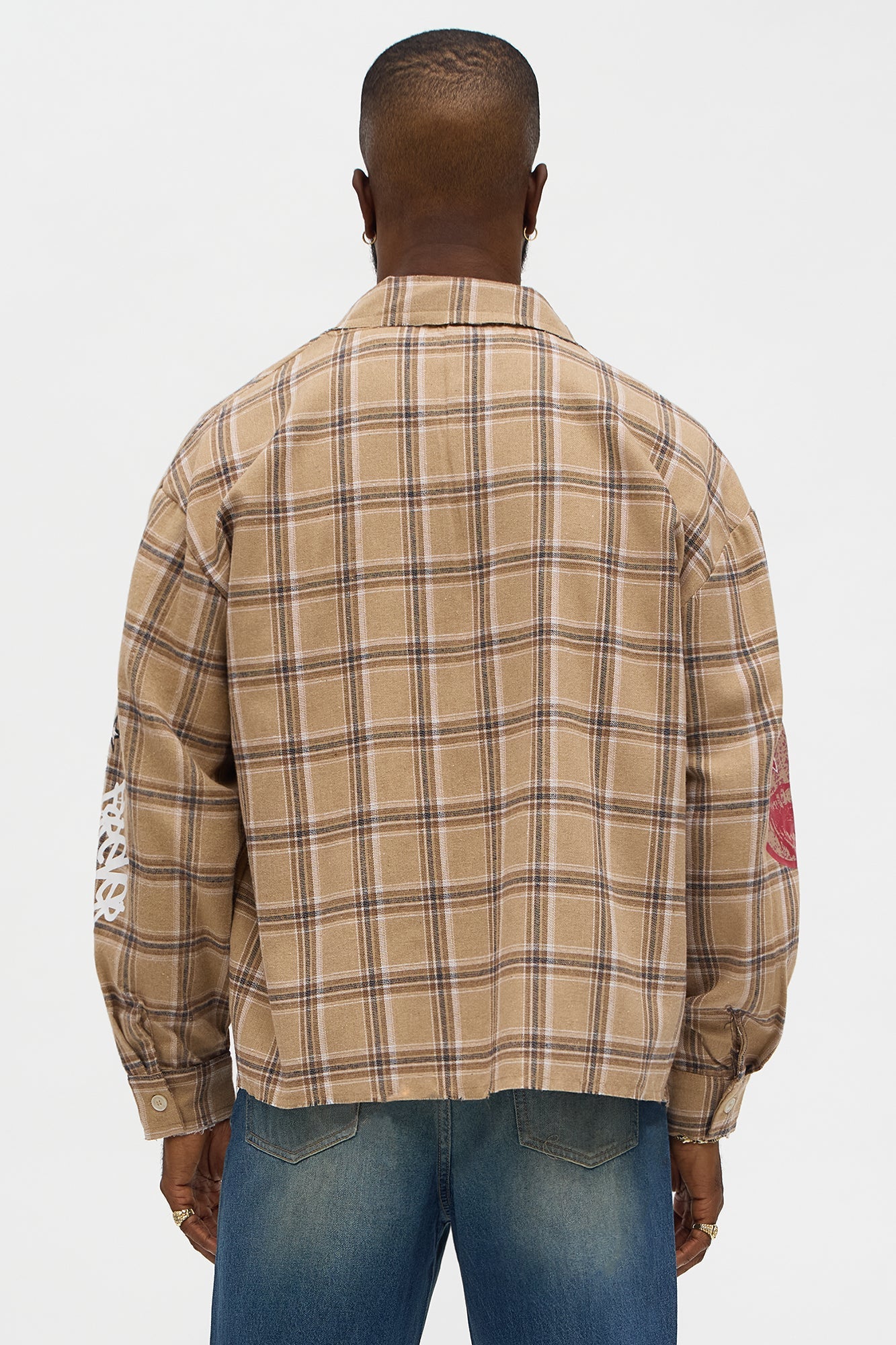 Revenge Woven Flannel - Taupe/combo