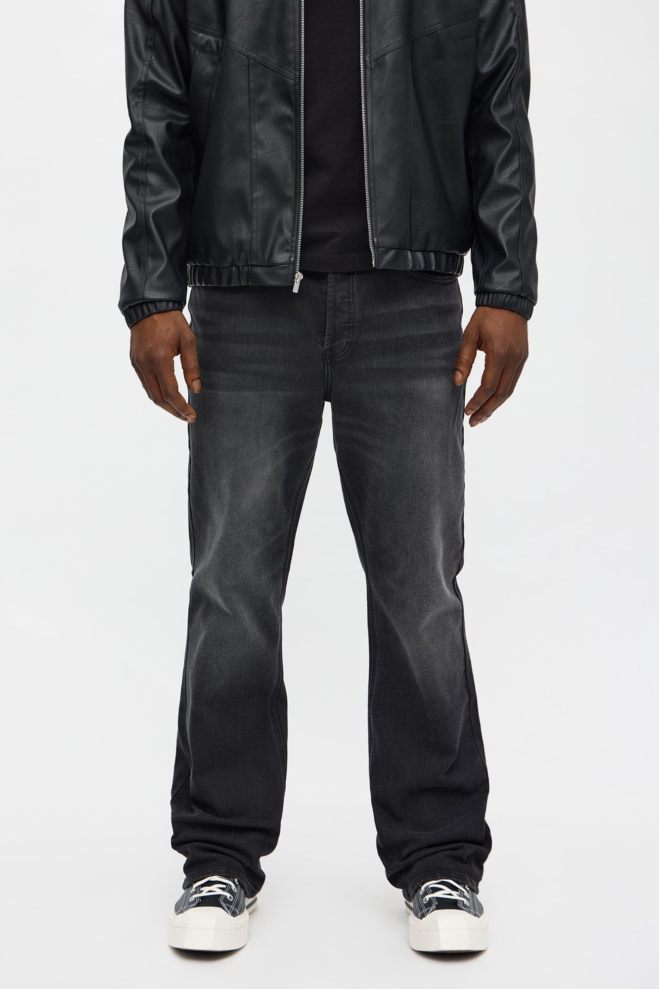 Stacked Slim Flare I'm That Ombre Jean - Black Wash